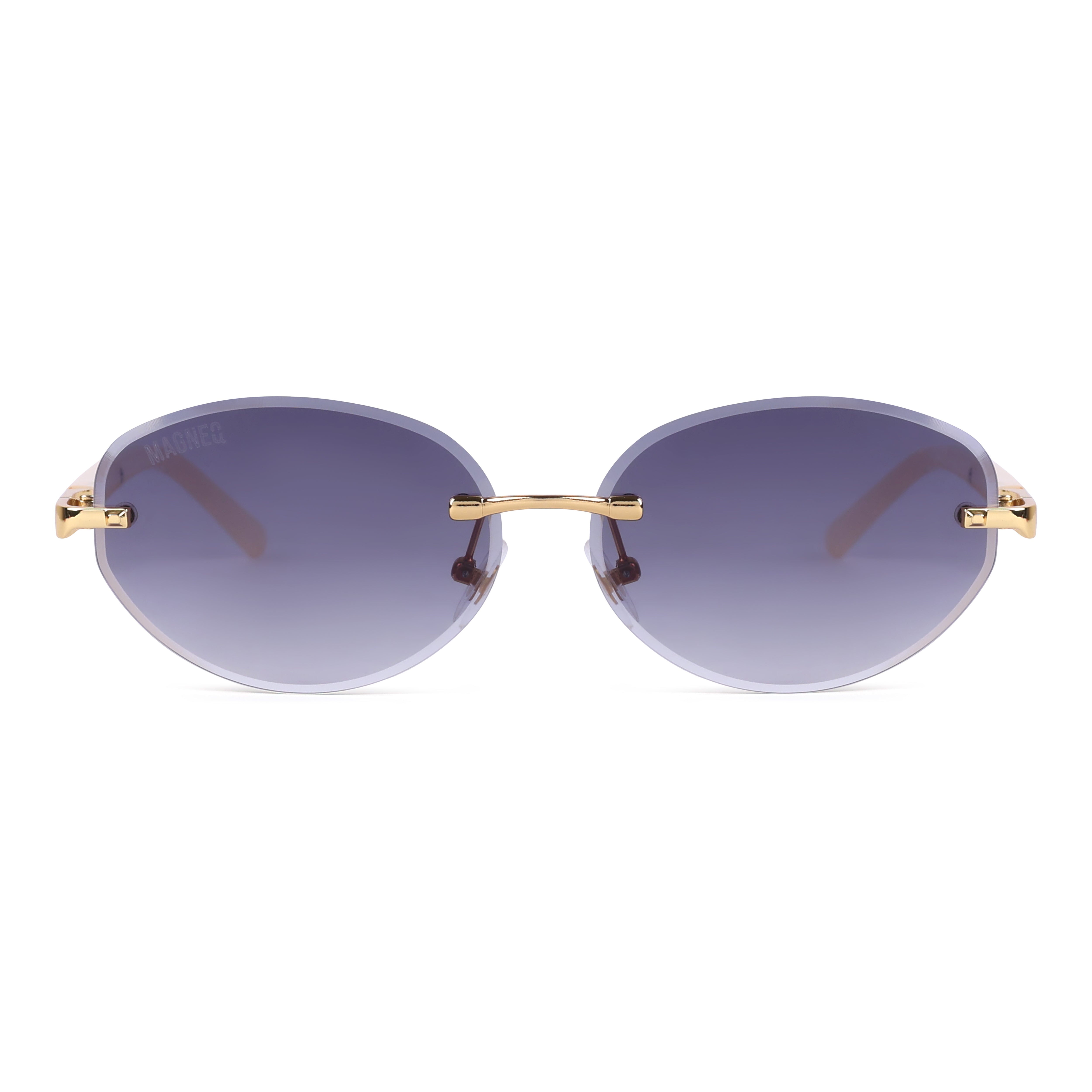 MAGNEQ MG 96088/S Rimless Oval Sunglasses for Men & Women