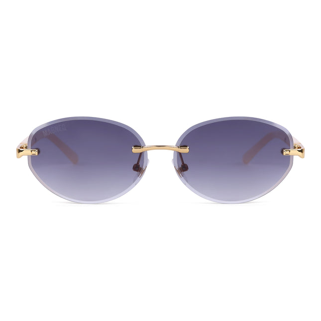 MAGNEQ MG 96088/S Rimless Oval Sunglasses for Men & Women