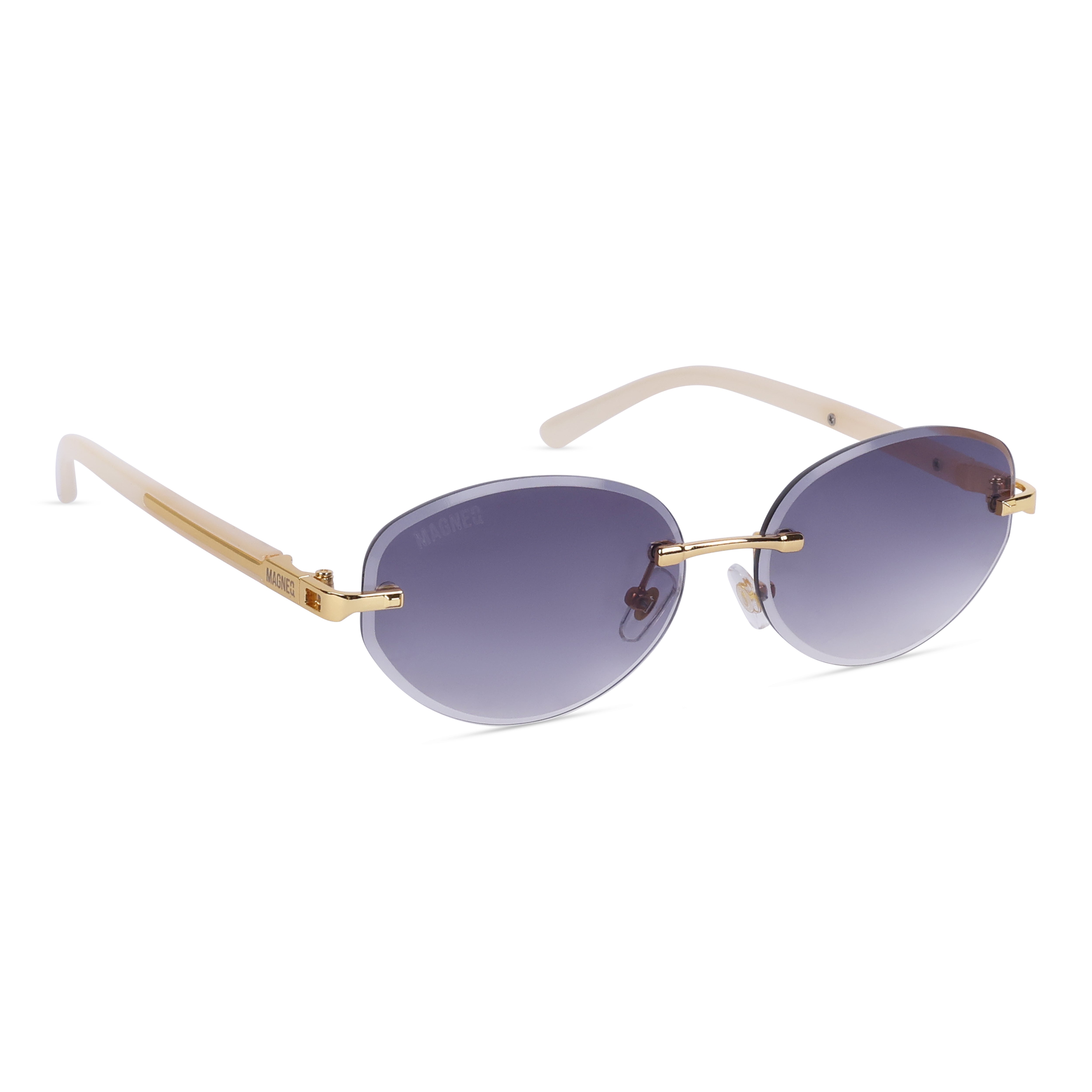 MAGNEQ MG 96088/S Rimless Oval Sunglasses for Men & Women