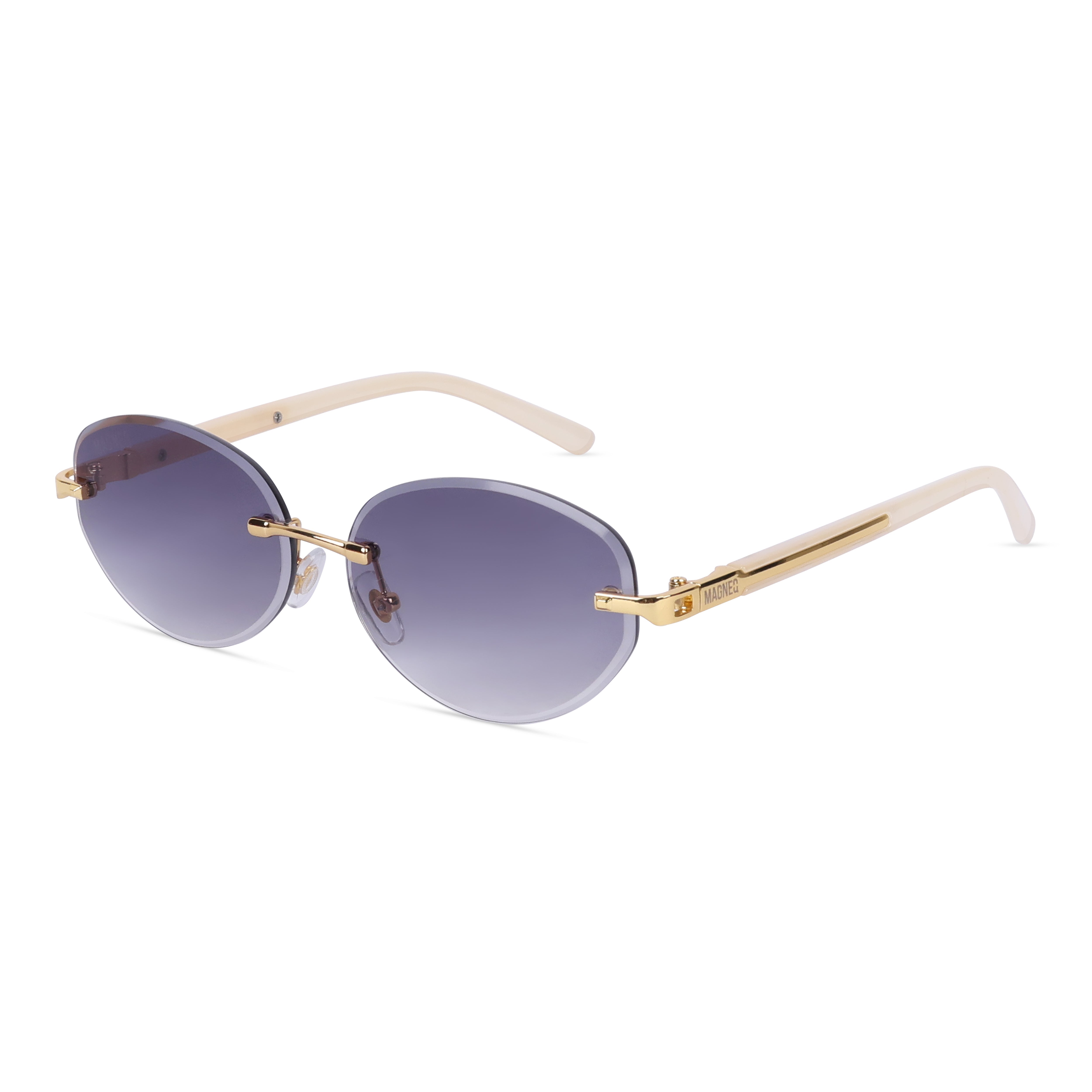 MAGNEQ MG 96088/S Rimless Oval Sunglasses for Men & Women