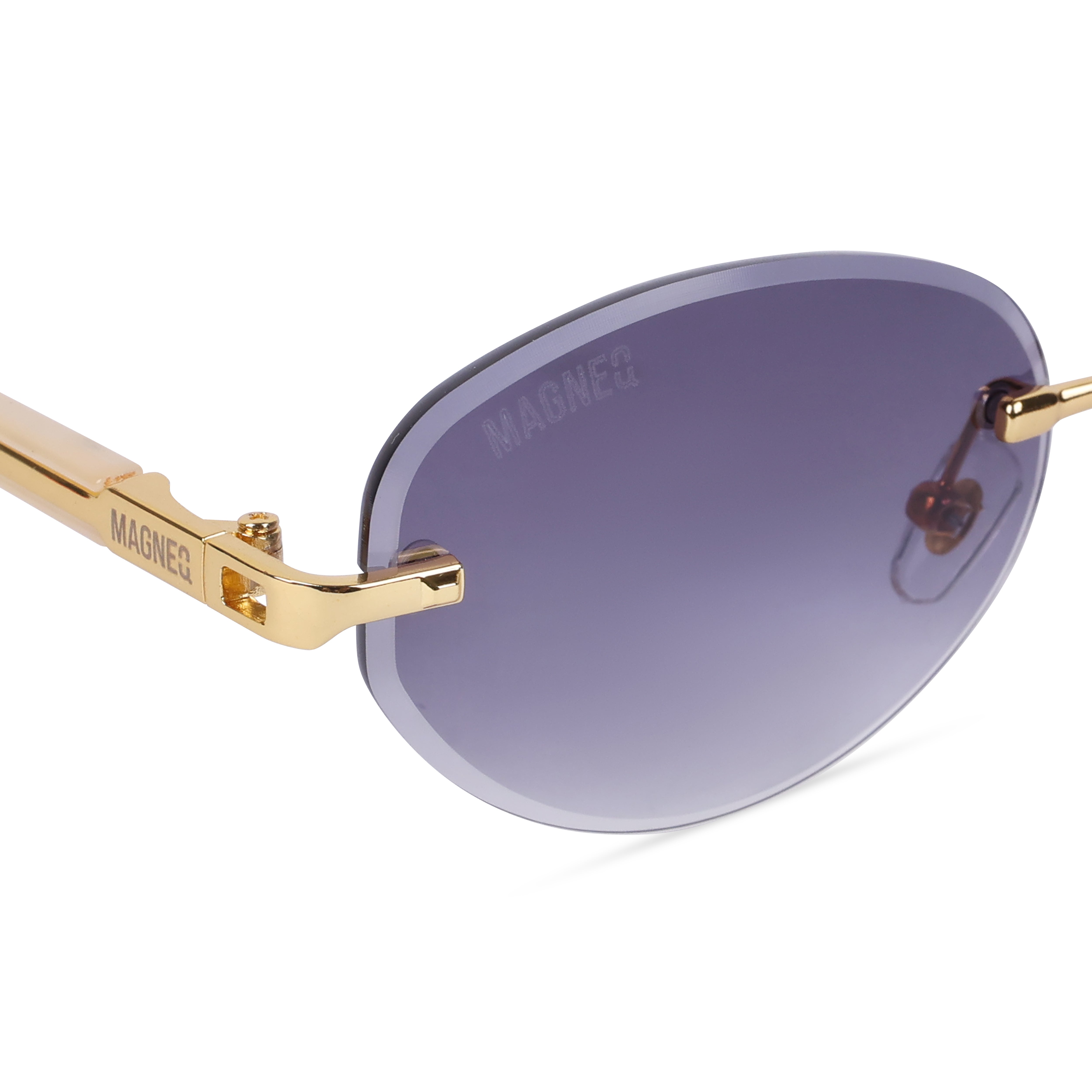 MAGNEQ MG 96088/S Rimless Oval Sunglasses for Men & Women
