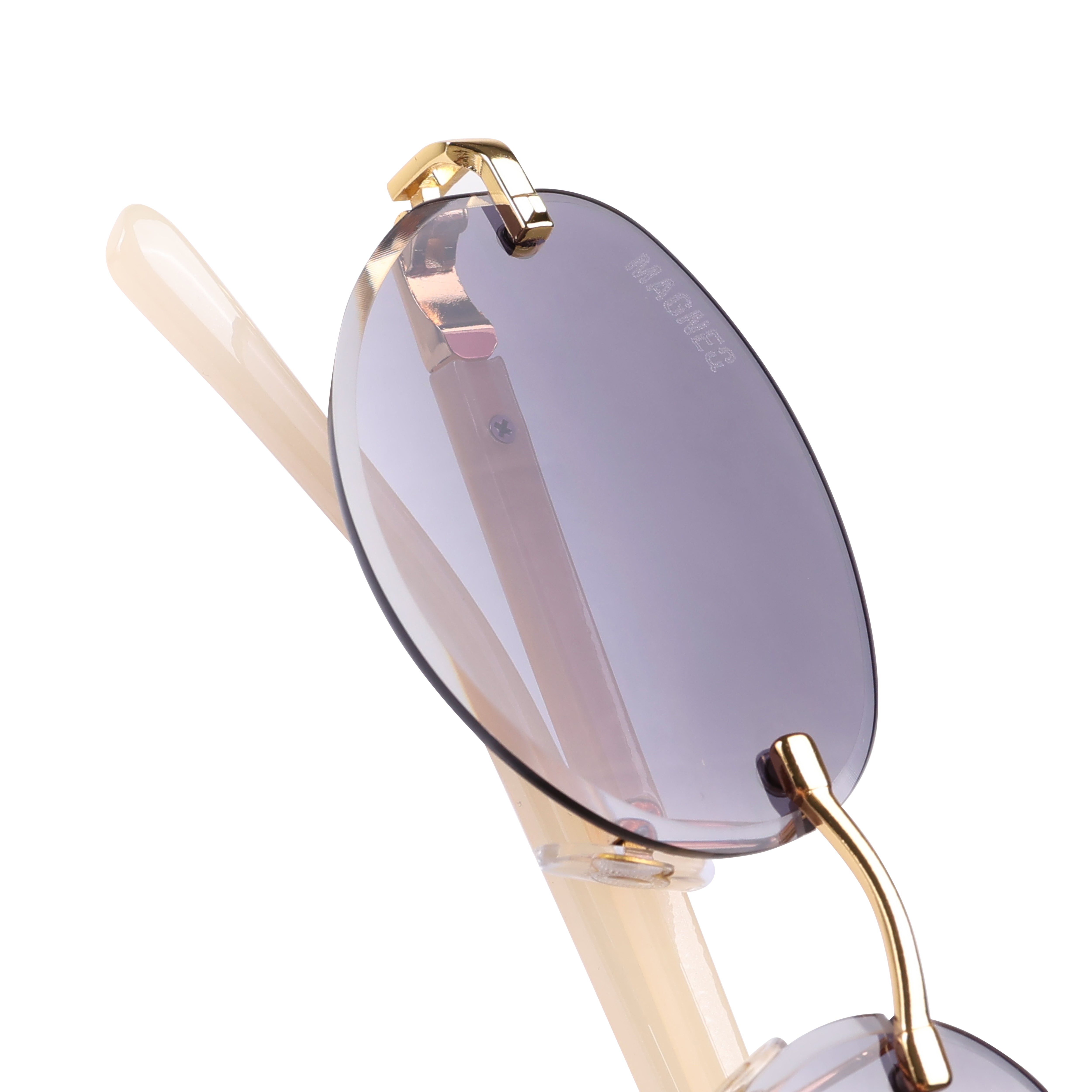 MAGNEQ MG 96088/S Rimless Oval Sunglasses for Men & Women