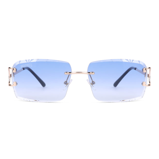 MAGNEQ MG 96018/S  Rimless Rectangular Sunglasses for Men & Women
