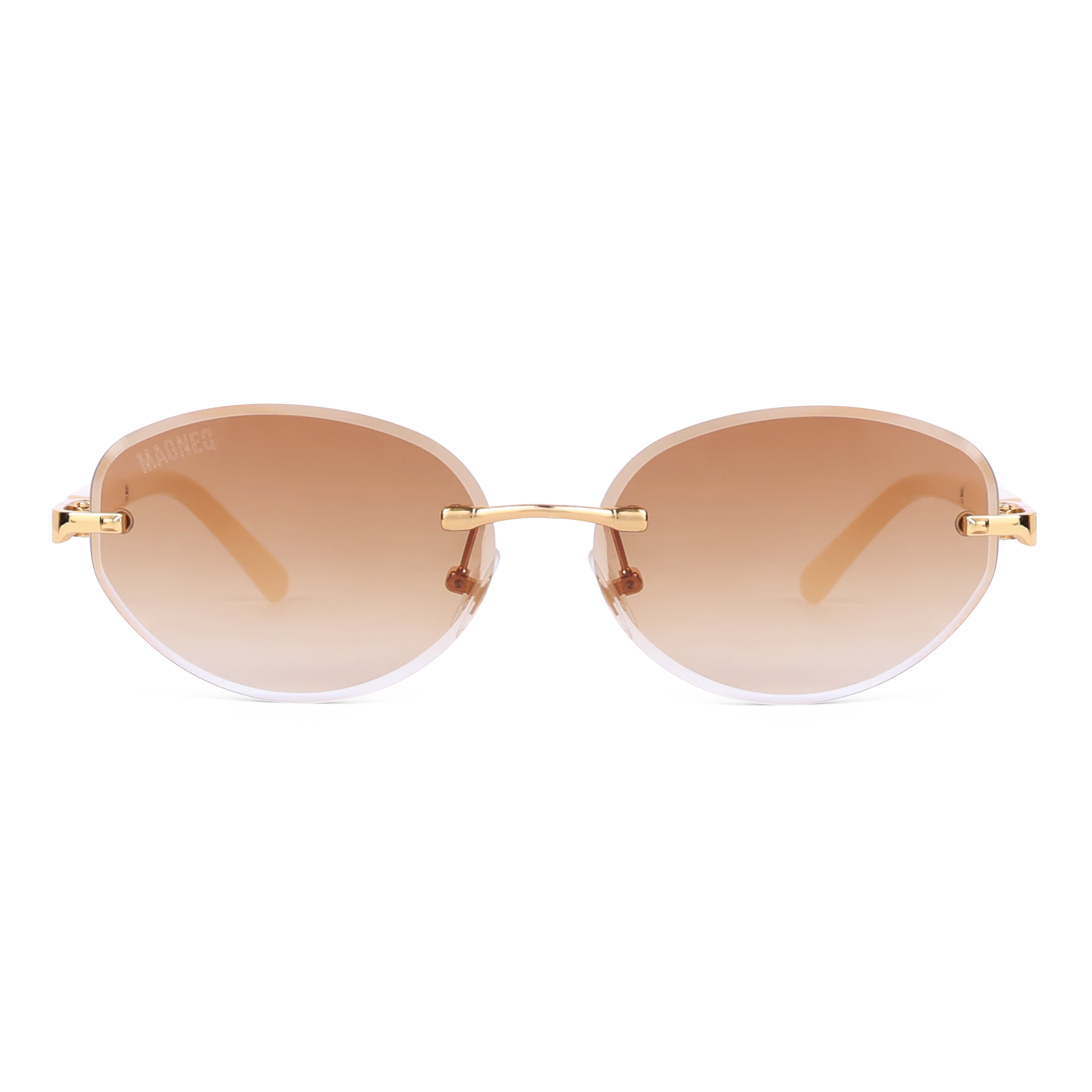 MAGNEQ MG 96088/S Rimless Oval Sunglasses for Men & Women