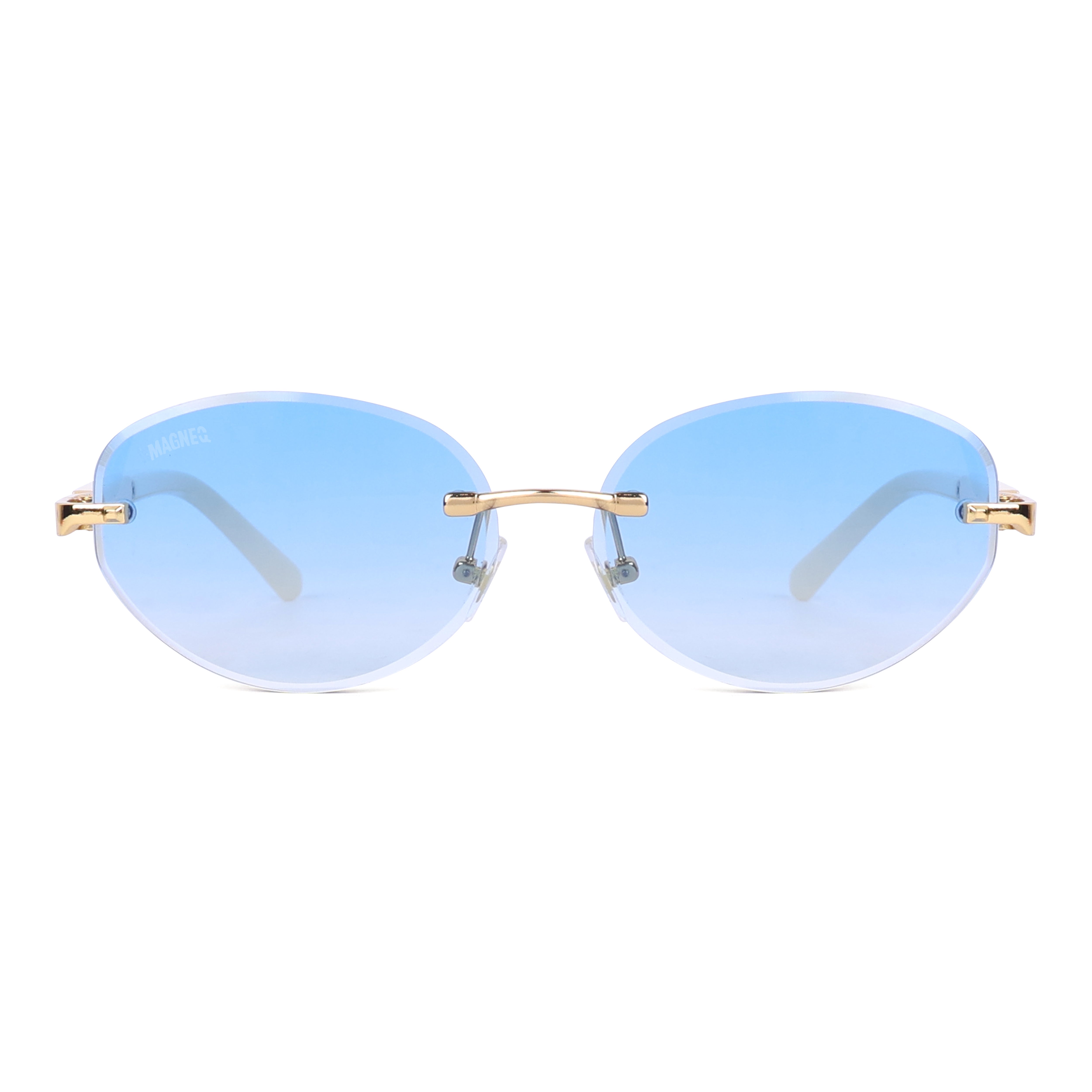 MAGNEQ MG 96088/S Rimless Oval Sunglasses for Men & Women