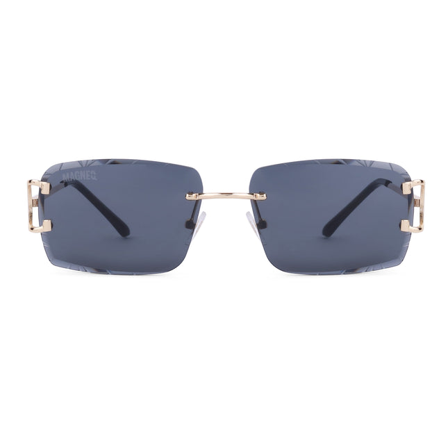MAGNEQ MG 96018/S  Rimless Rectangular Sunglasses for Men & Women