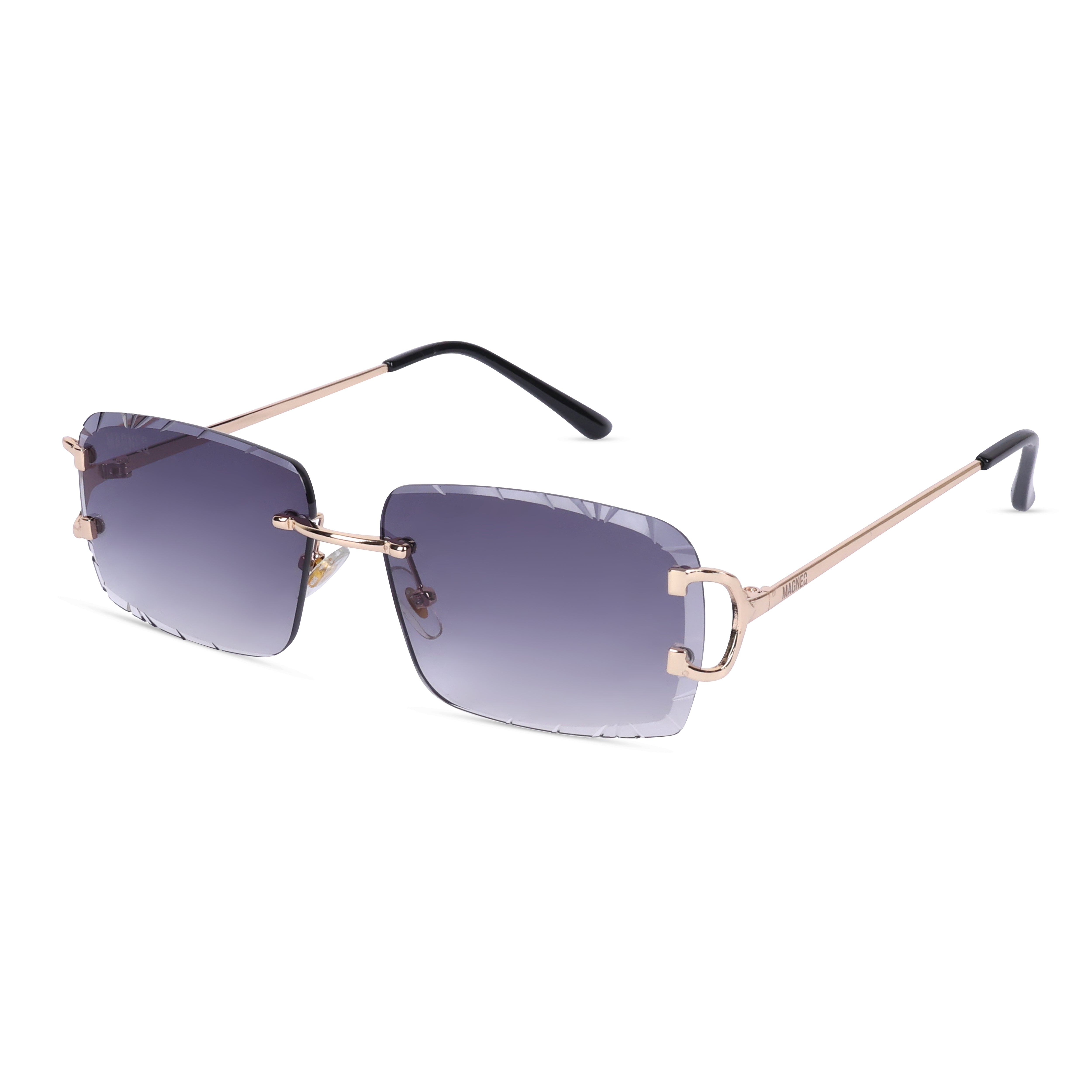 MAGNEQ MG 96018/S  Rimless Rectangular Sunglasses for Men & Women