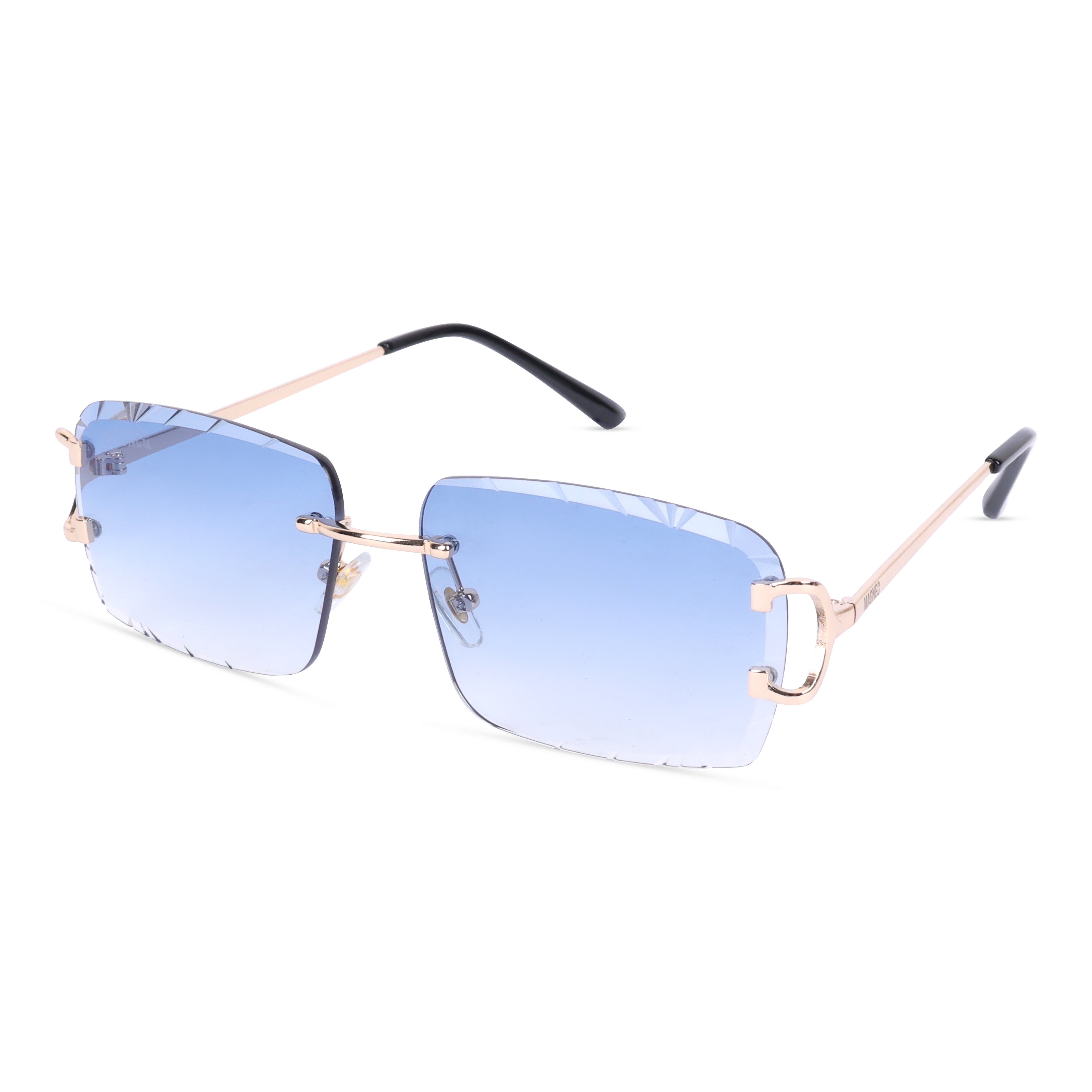 MAGNEQ MG 96018/S  Rimless Rectangular Sunglasses for Men & Women