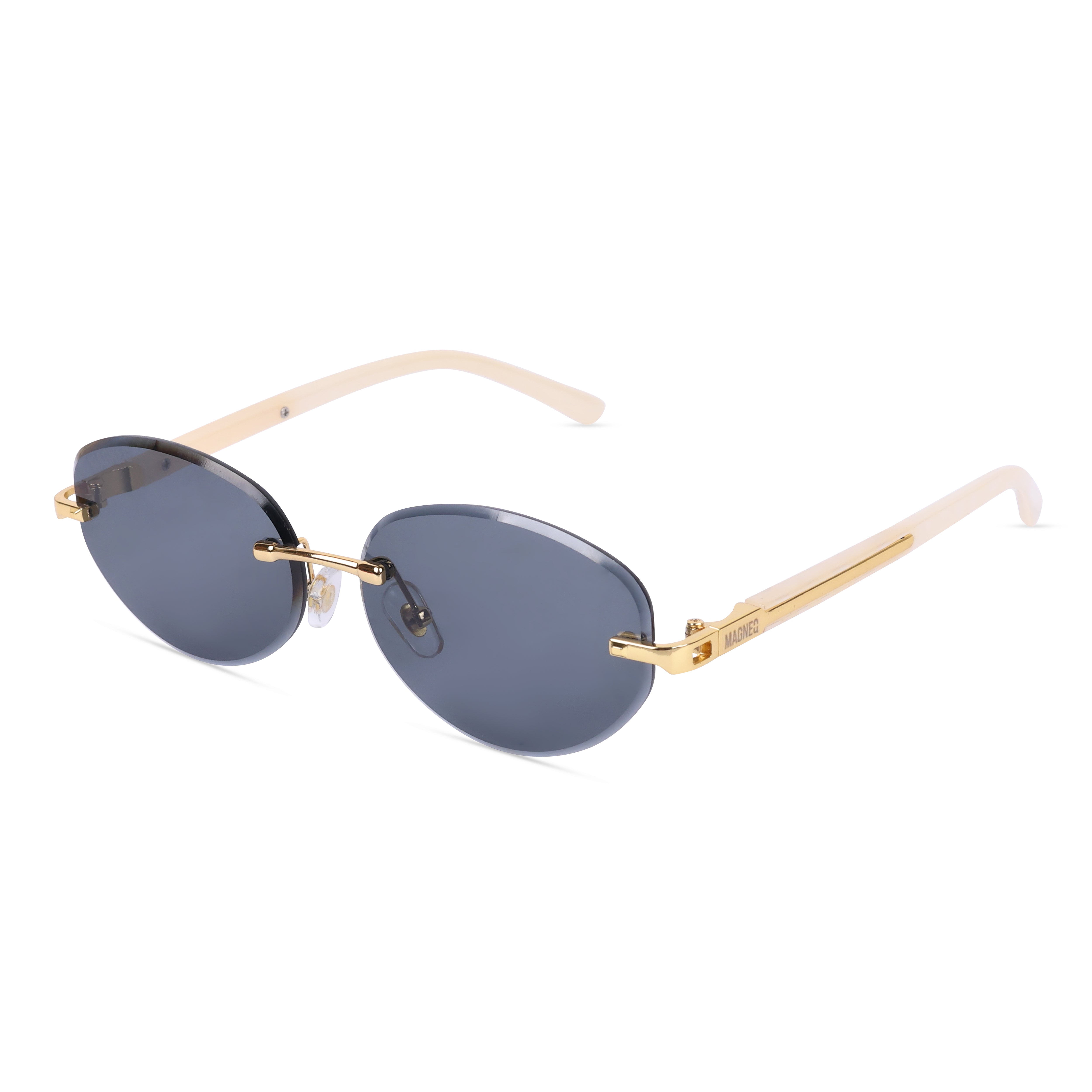 MAGNEQ MG 96088/S Rimless Oval Sunglasses for Men & Women