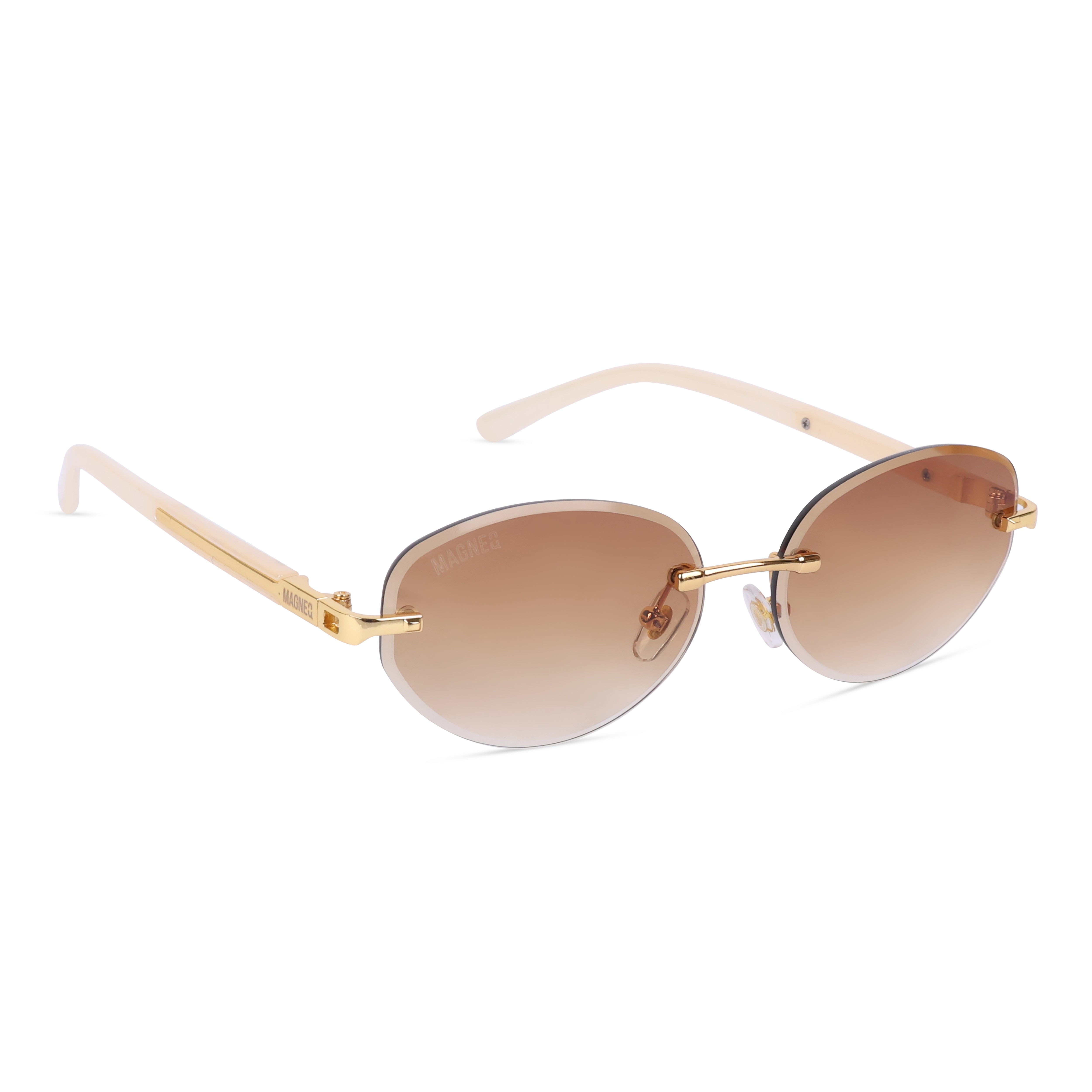 MAGNEQ MG 96088/S Rimless Oval Sunglasses for Men & Women