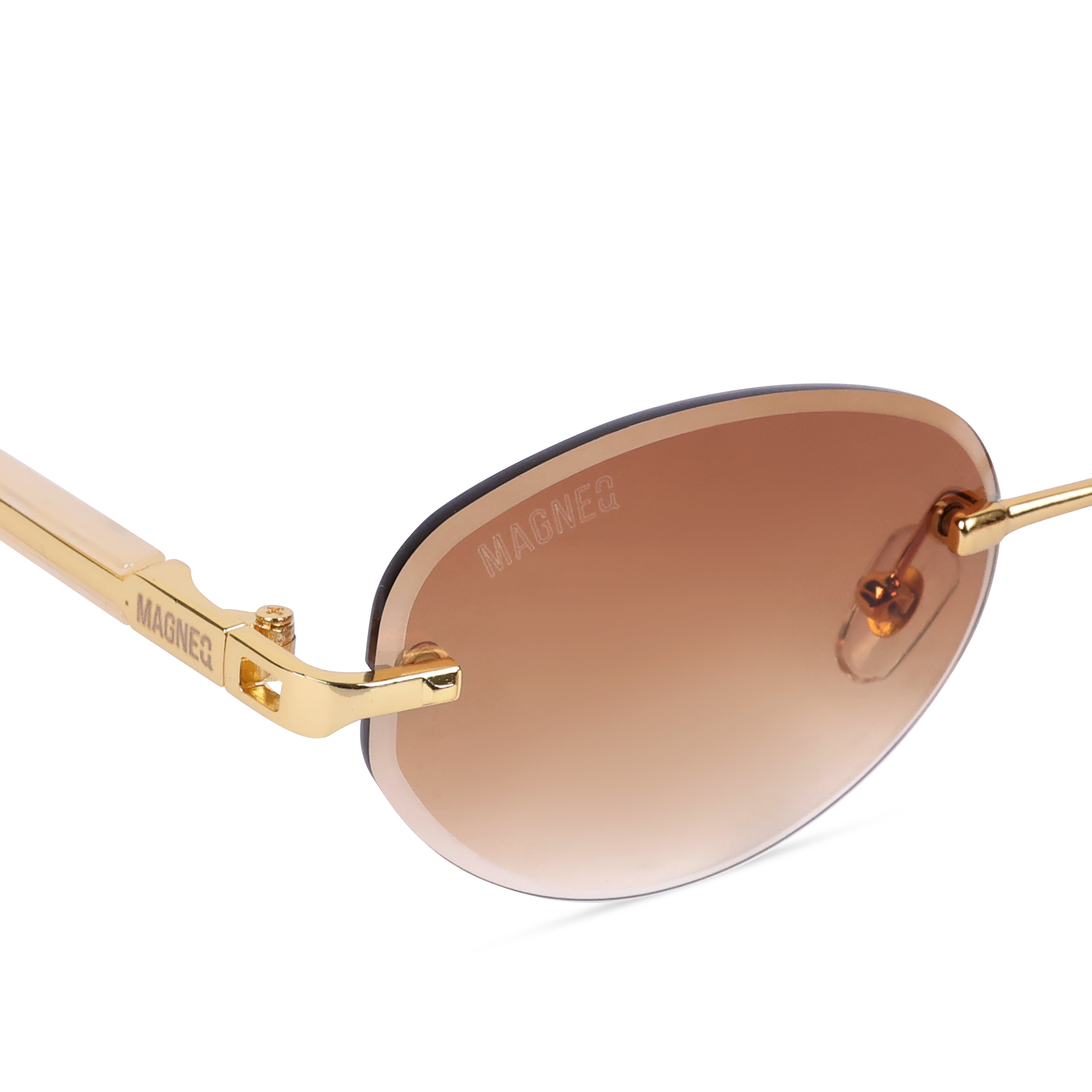 MAGNEQ MG 96088/S Rimless Oval Sunglasses for Men & Women