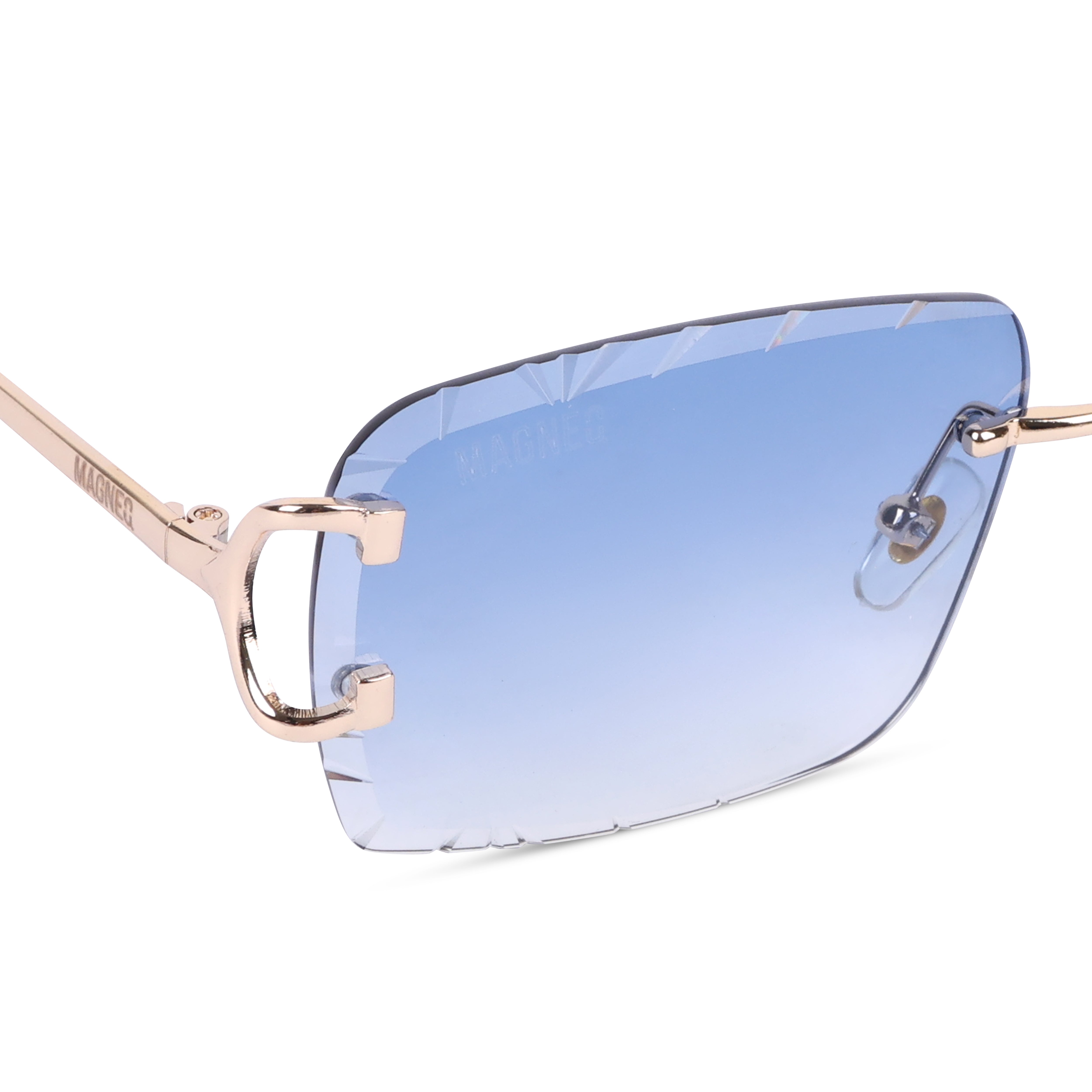 MAGNEQ MG 96018/S  Rimless Rectangular Sunglasses for Men & Women