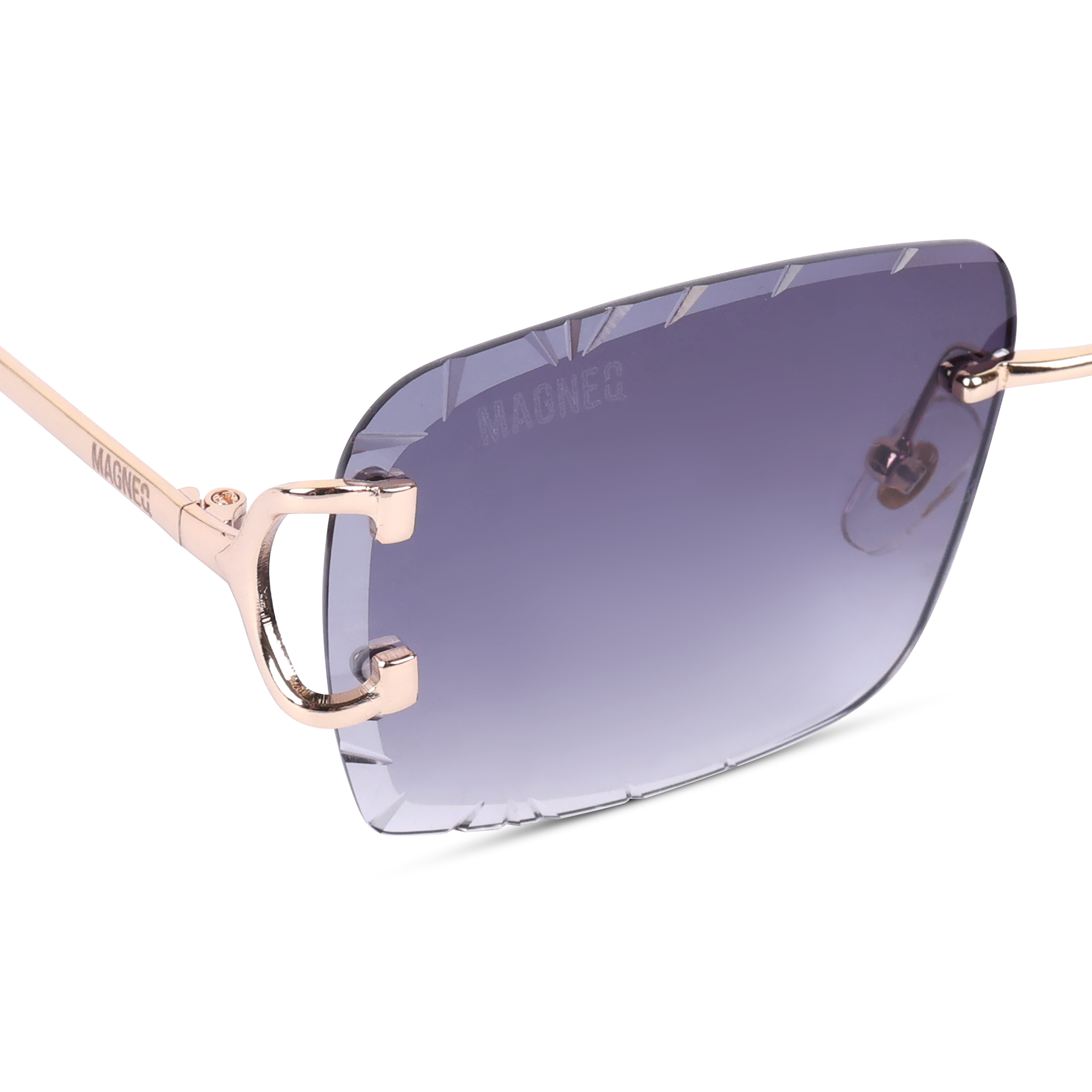 MAGNEQ MG 96018/S  Rimless Rectangular Sunglasses for Men & Women