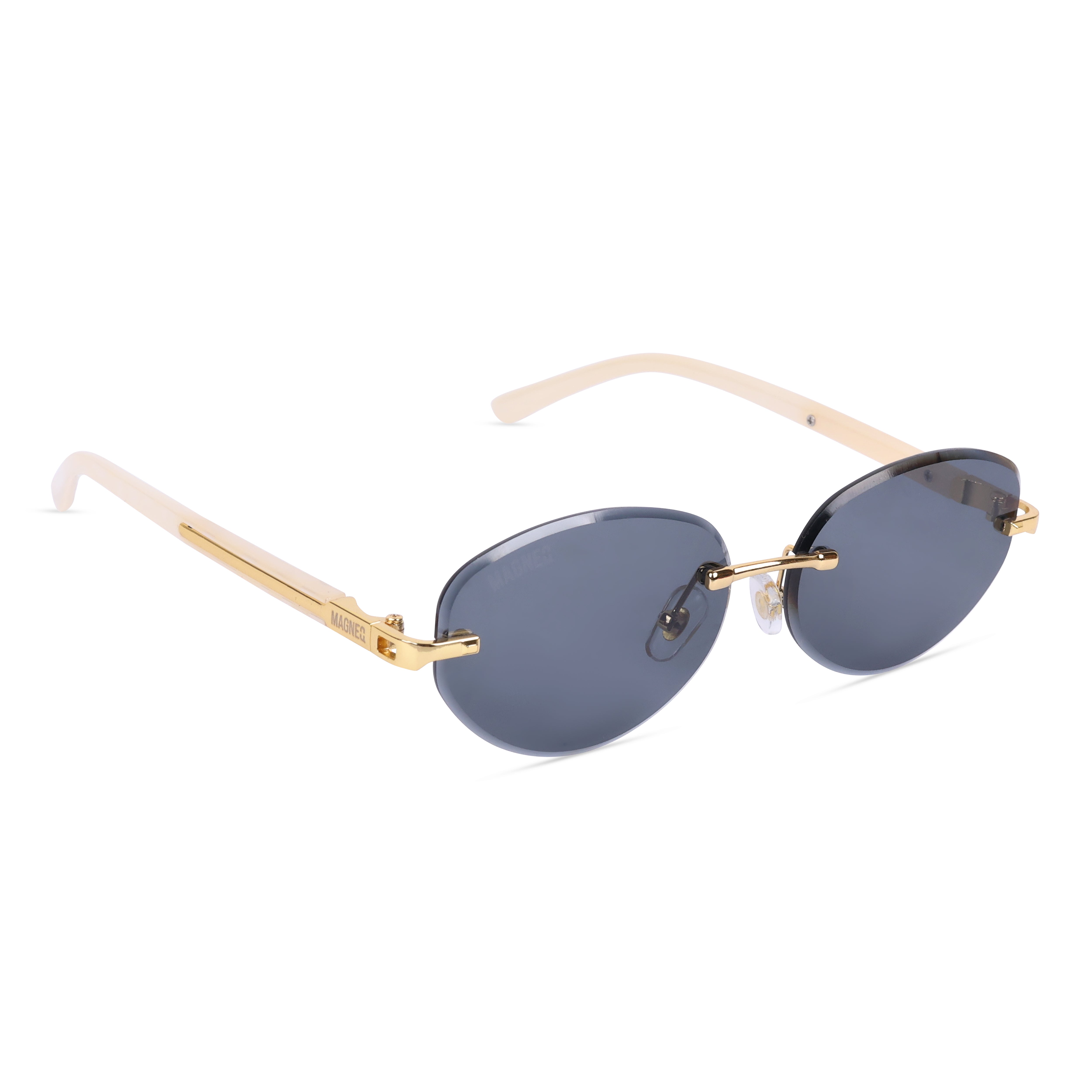 MAGNEQ MG 96088/S Rimless Oval Sunglasses for Men & Women