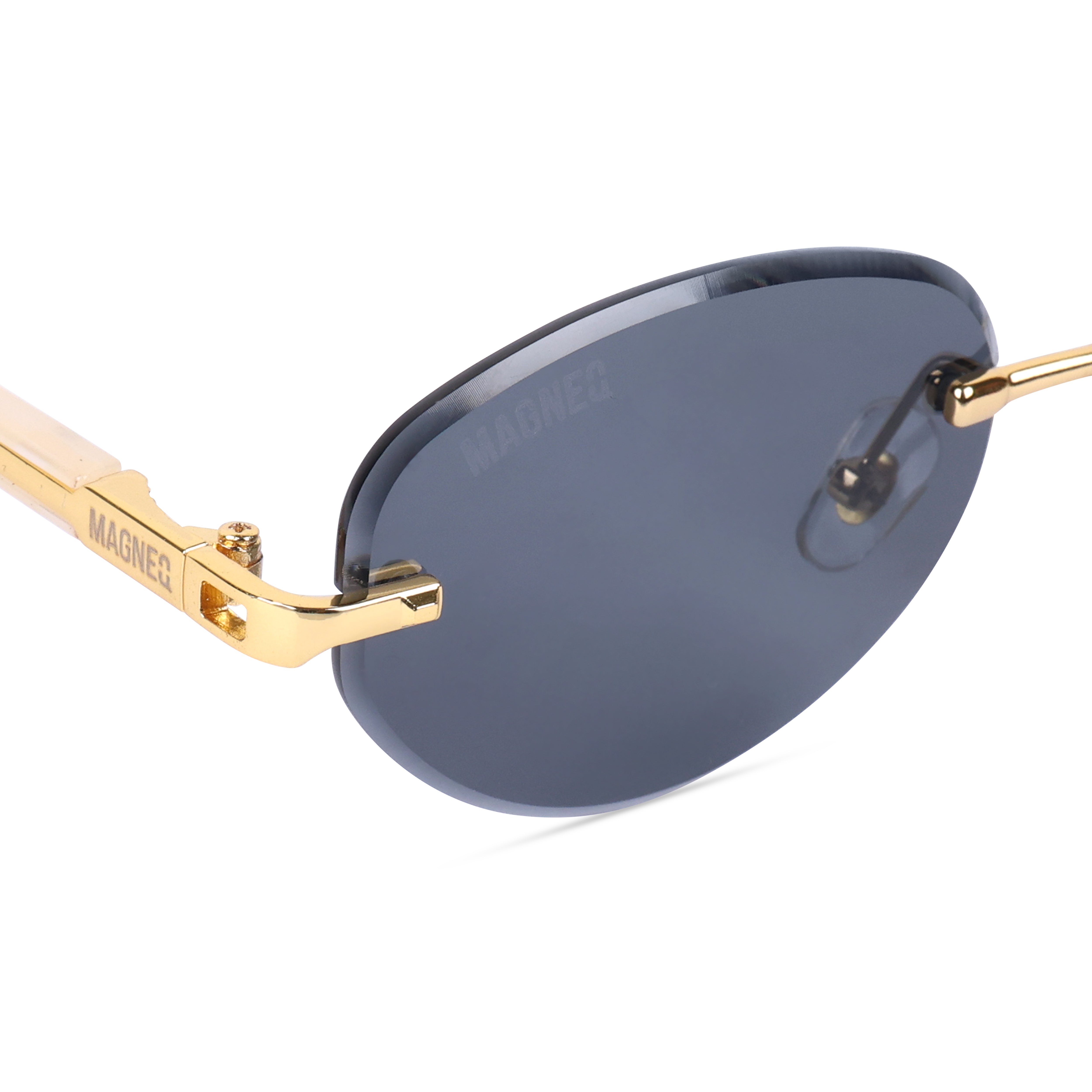MAGNEQ MG 96088/S Rimless Oval Sunglasses for Men & Women