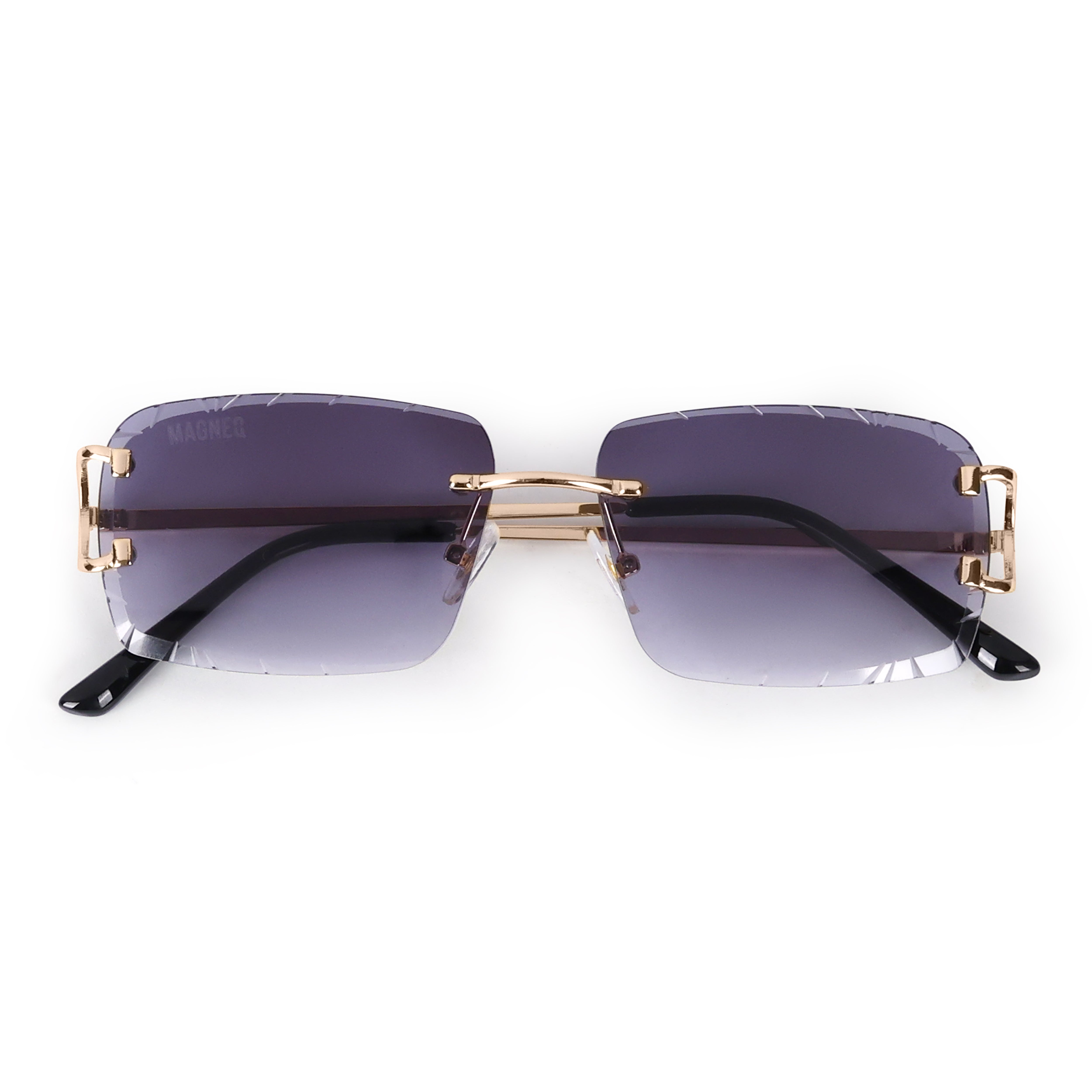 MAGNEQ MG 96018/S  Rimless Rectangular Sunglasses for Men & Women
