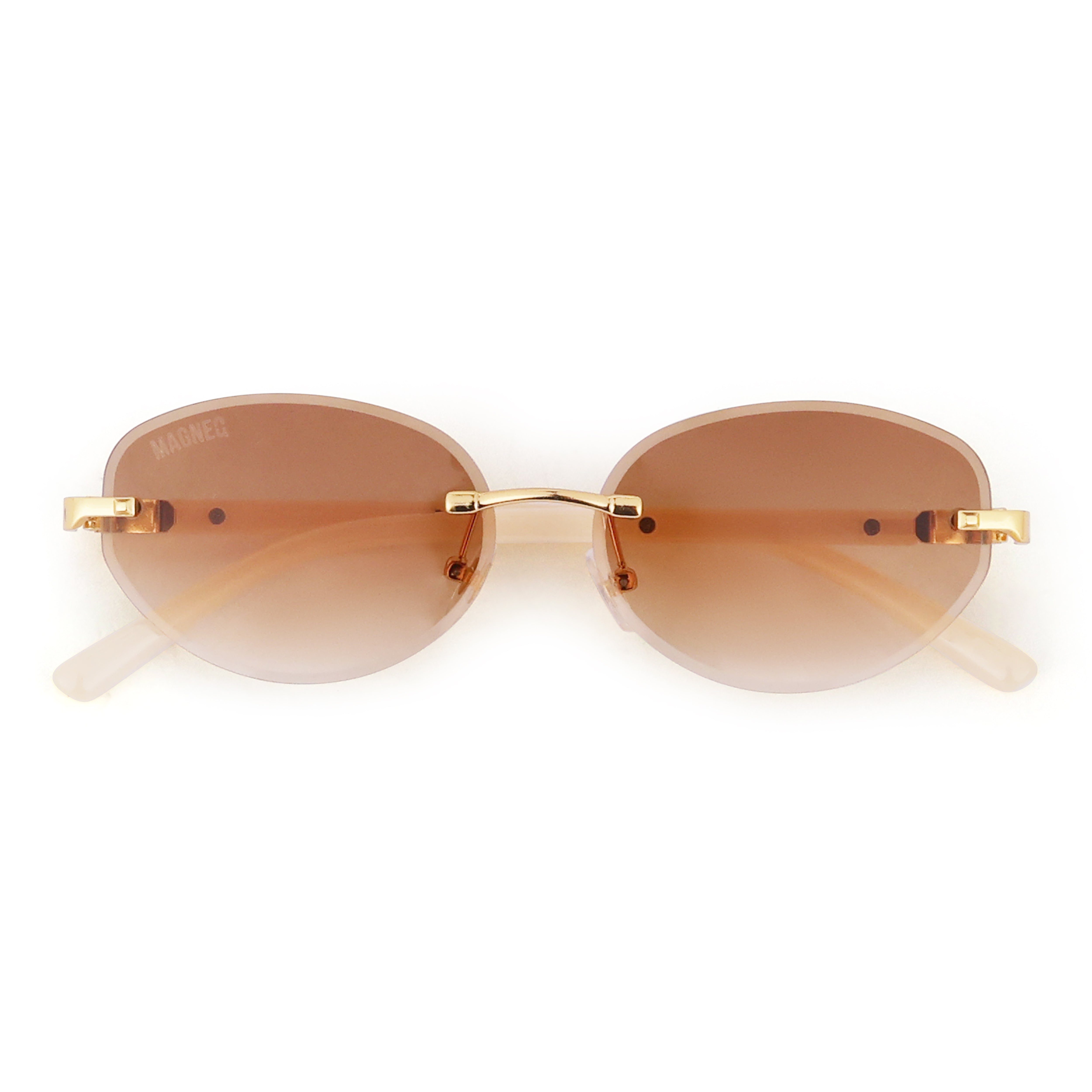 MAGNEQ MG 96088/S Rimless Oval Sunglasses for Men & Women