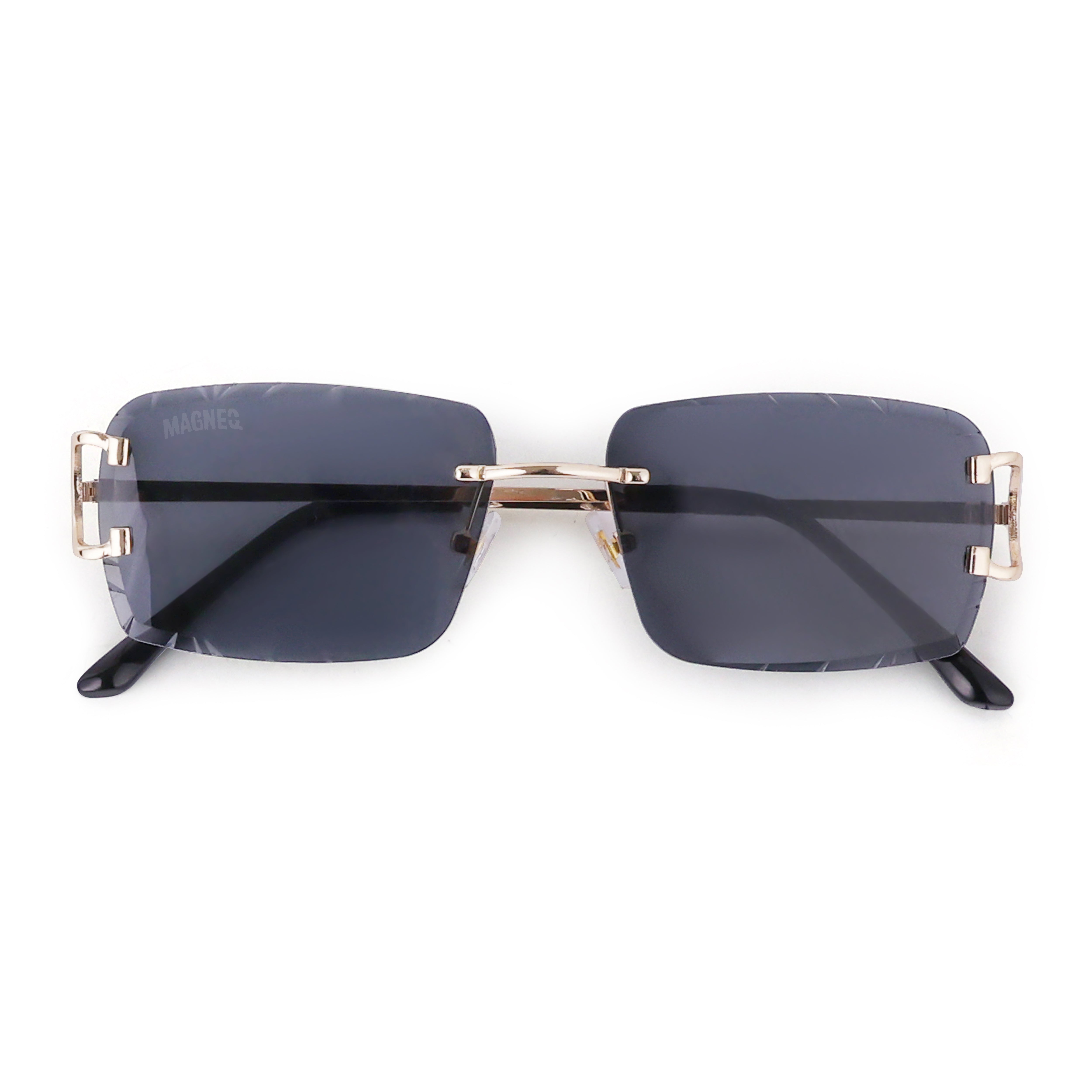 MAGNEQ MG 96018/S  Rimless Rectangular Sunglasses for Men & Women