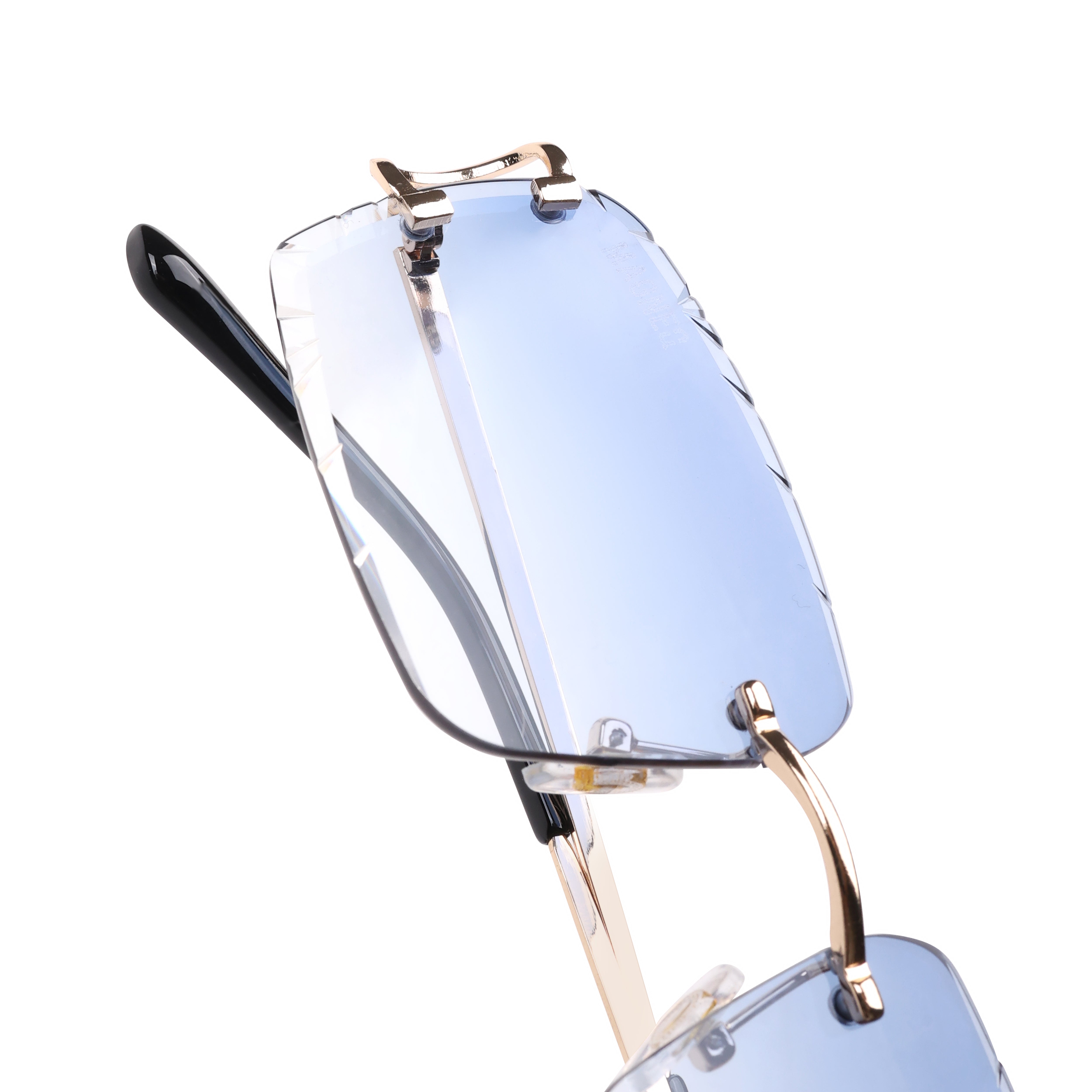 MAGNEQ MG 96018/S  Rimless Rectangular Sunglasses for Men & Women