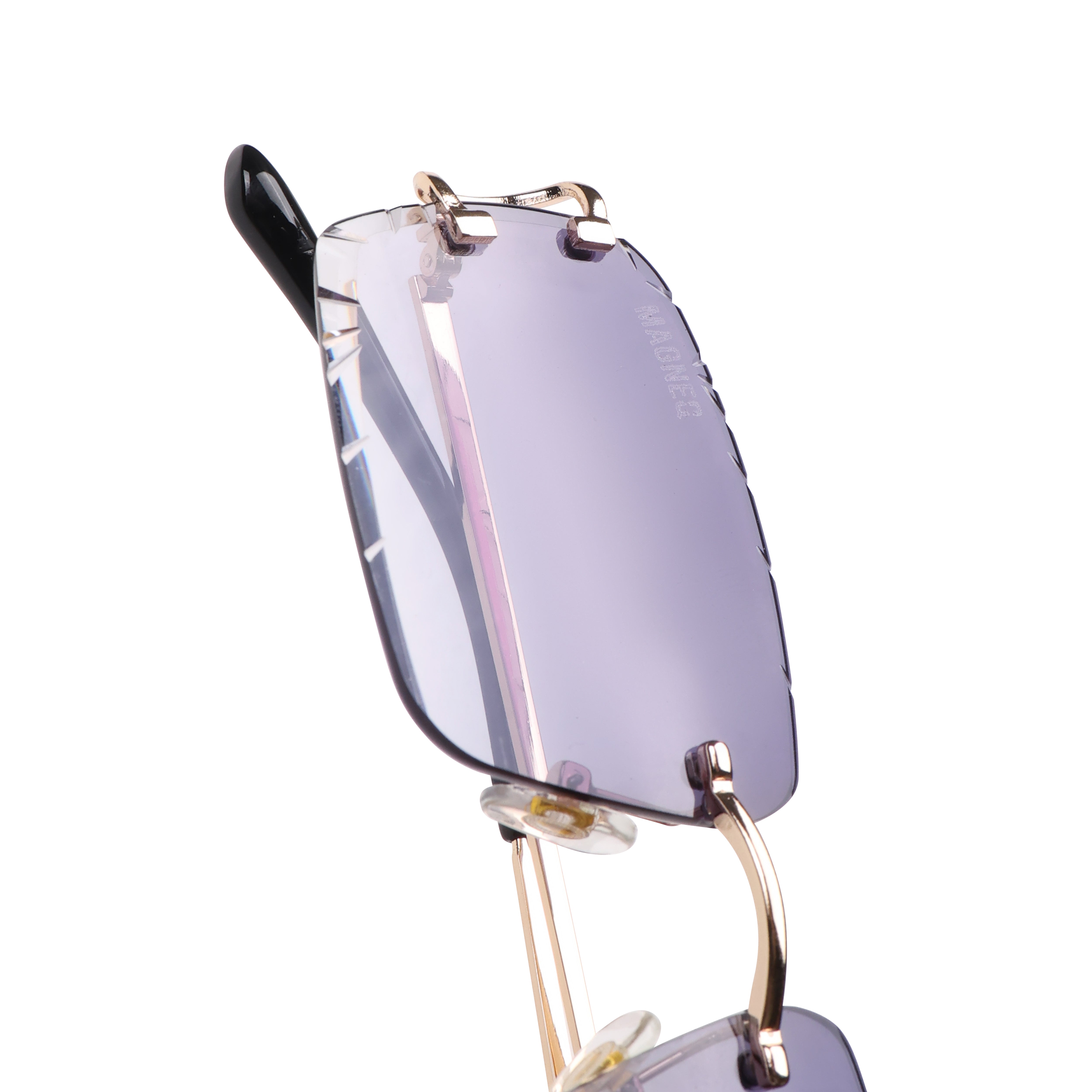MAGNEQ MG 96018/S  Rimless Rectangular Sunglasses for Men & Women