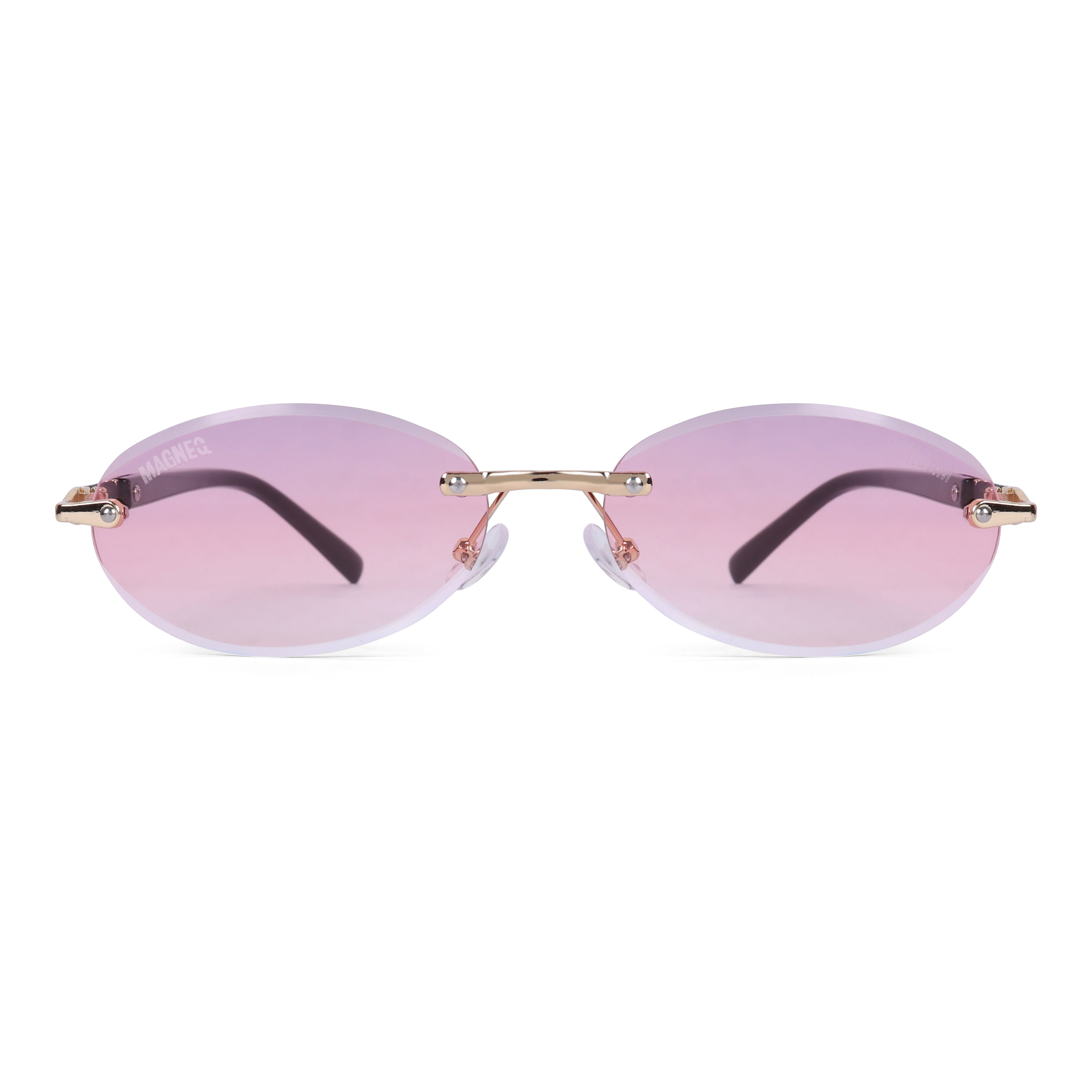 MAGNEQ MG 9184/S Rimless Oval Sunglasses for Men  Women