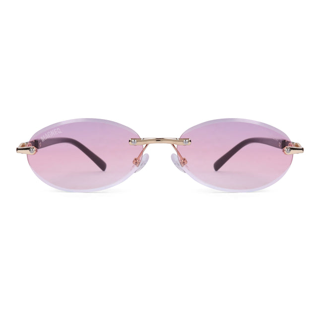 MAGNEQ MG 9184/S Rimless Oval Sunglasses for Men  Women