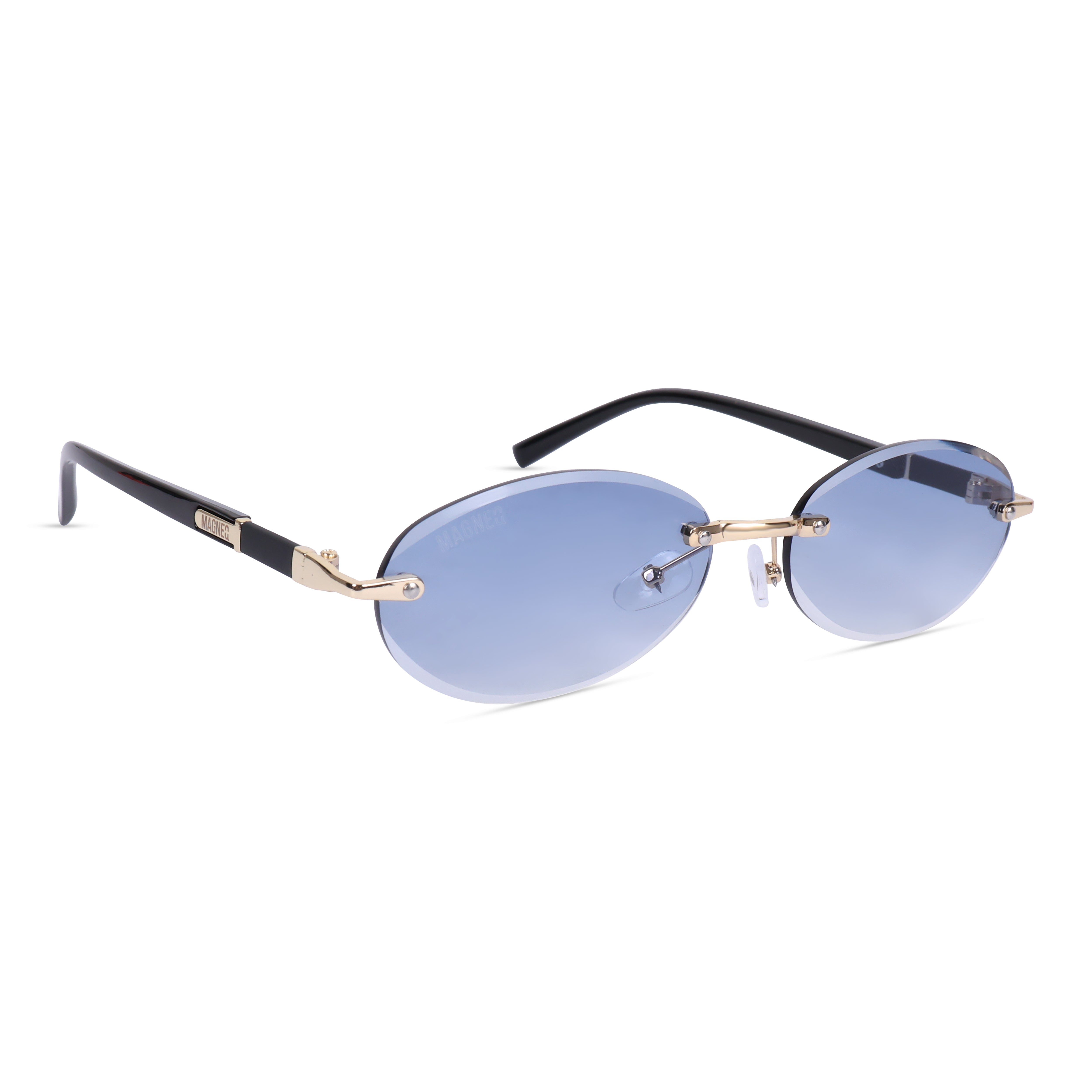 MAGNEQ MG 9184/S Rimless Oval Sunglasses for Men  Women