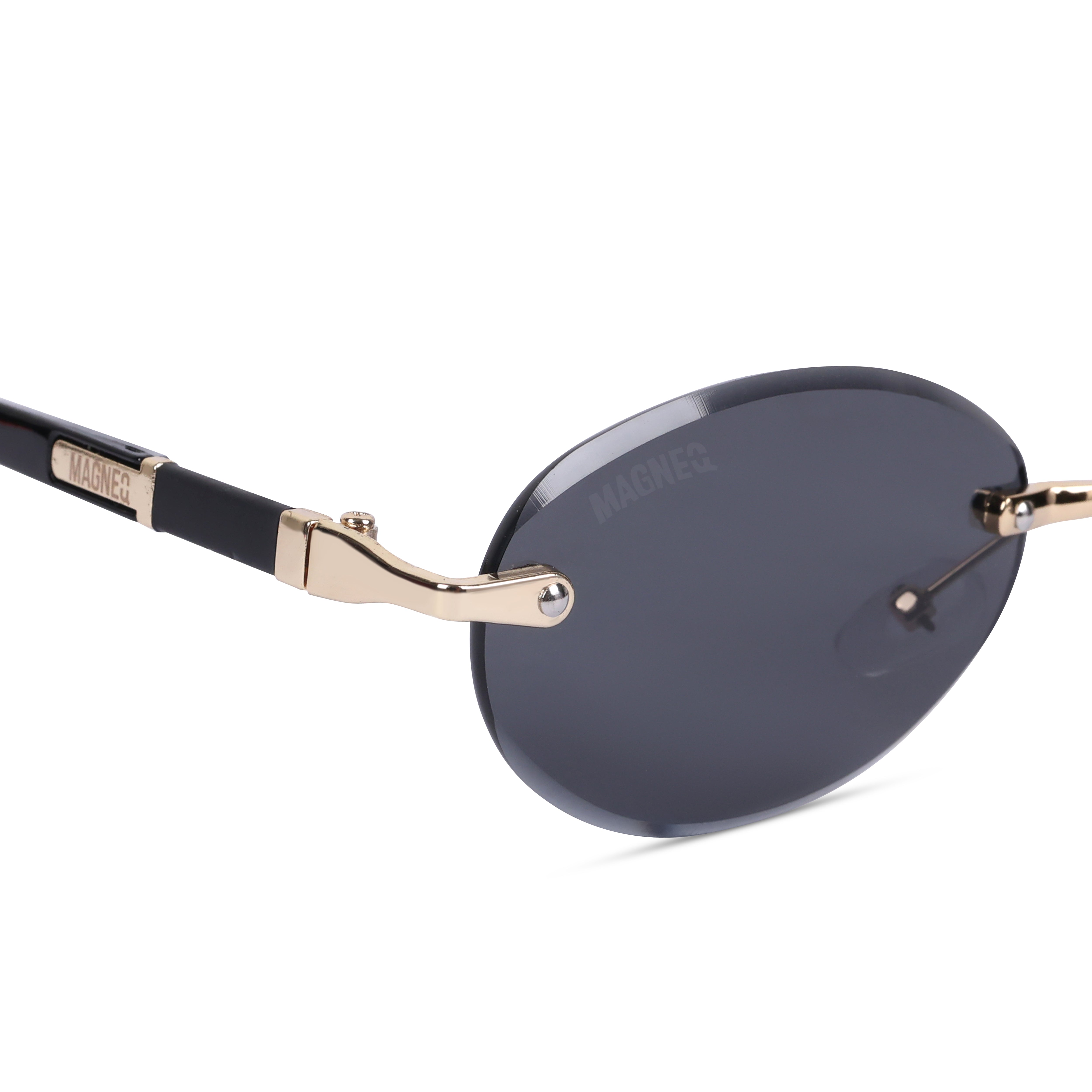 MAGNEQ MG 9184/S Rimless Oval Sunglasses for Men  Women