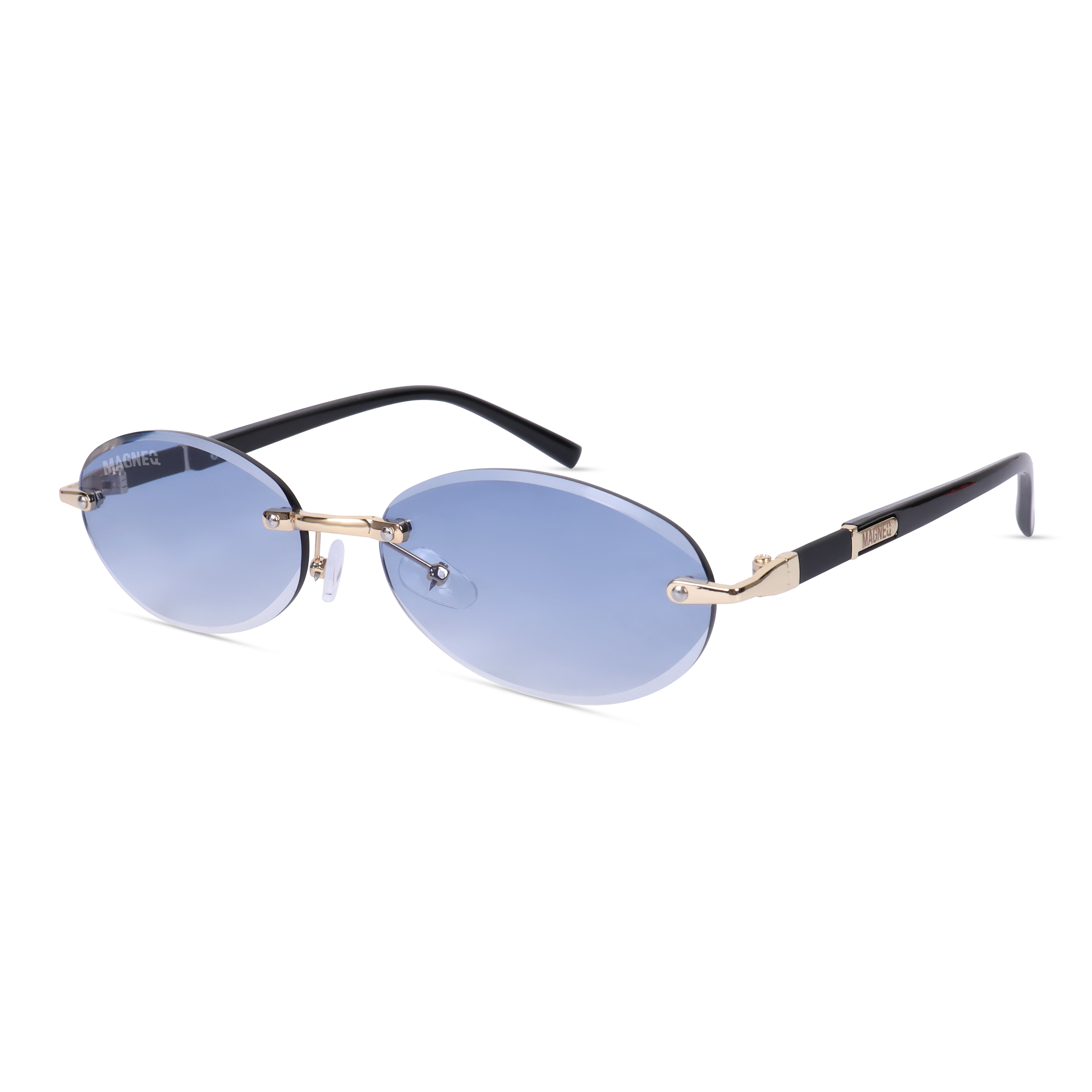 MAGNEQ MG 9184/S Rimless Oval Sunglasses for Men  Women