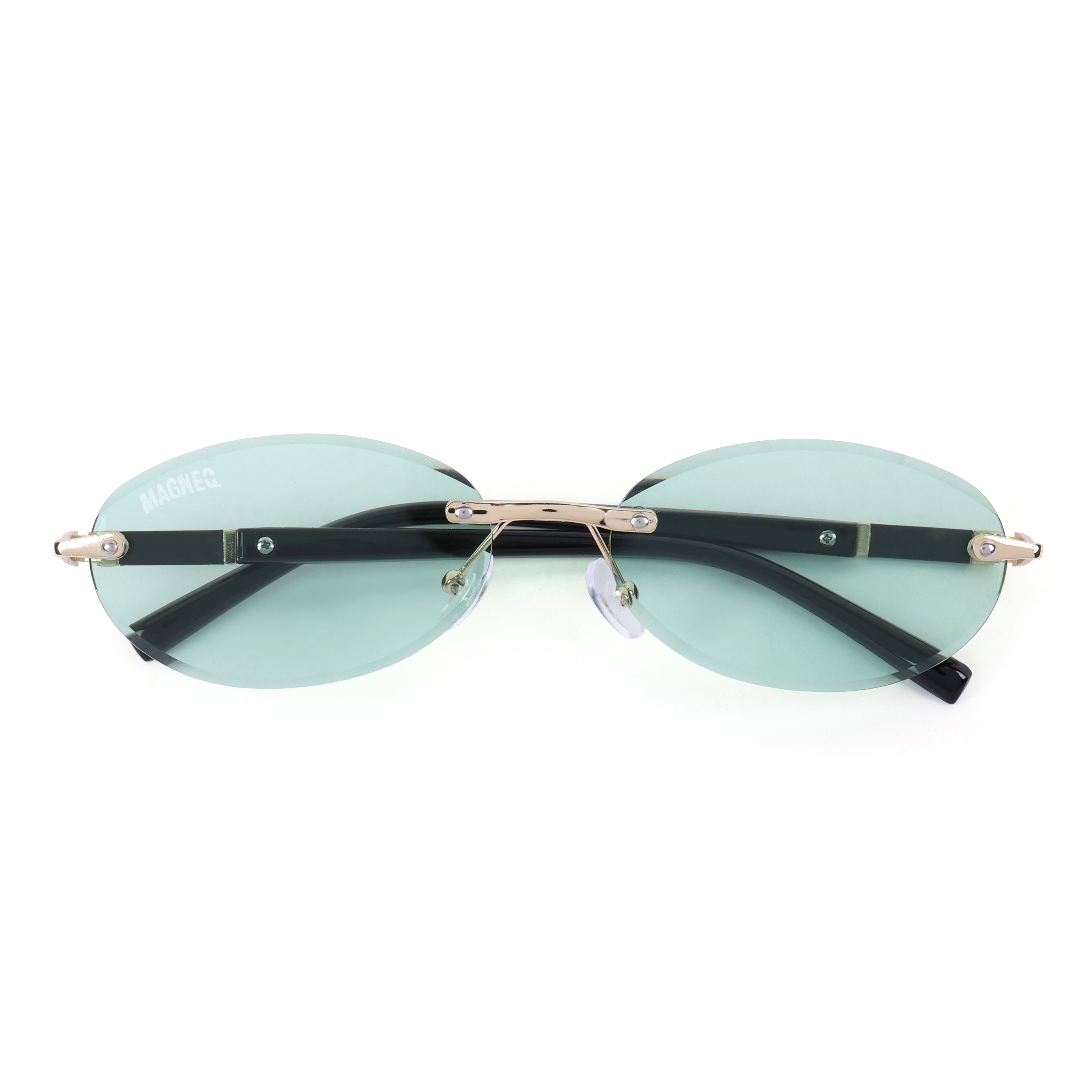 MAGNEQ MG 9184/S Rimless Oval Sunglasses for Men  Women