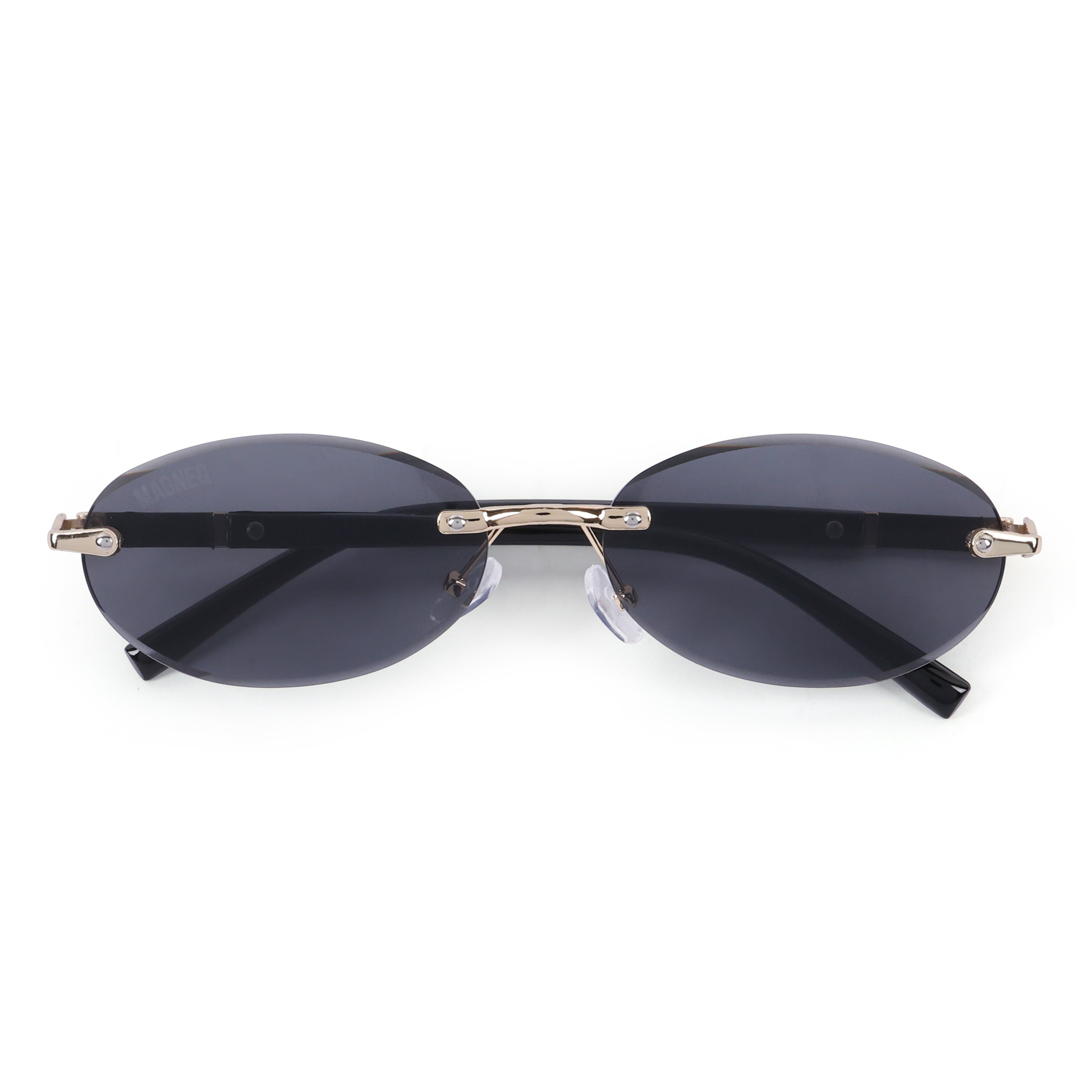 MAGNEQ MG 9184/S Rimless Oval Sunglasses for Men  Women