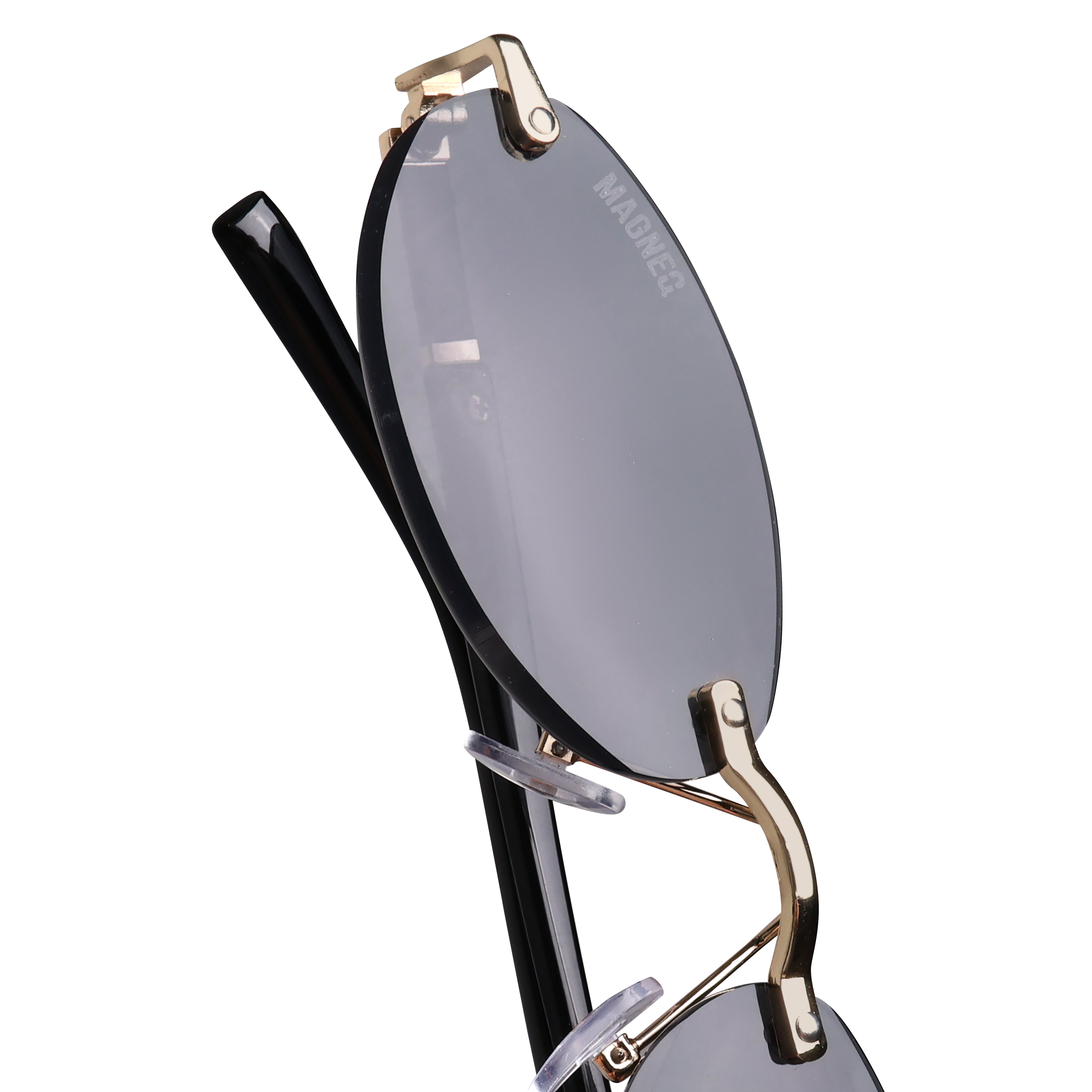 MAGNEQ MG 9184/S Rimless Oval Sunglasses for Men  Women