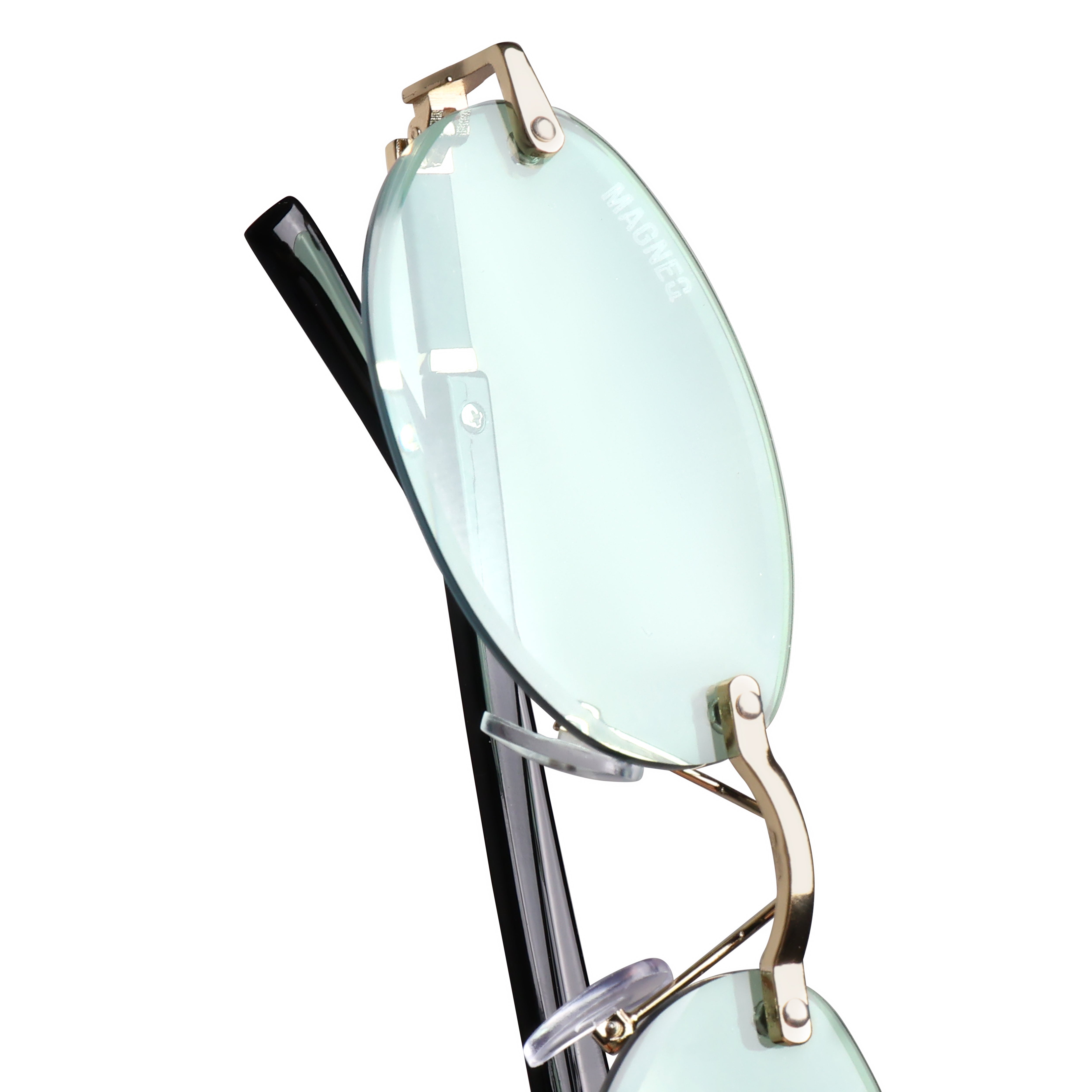 MAGNEQ MG 9184/S Rimless Oval Sunglasses for Men  Women