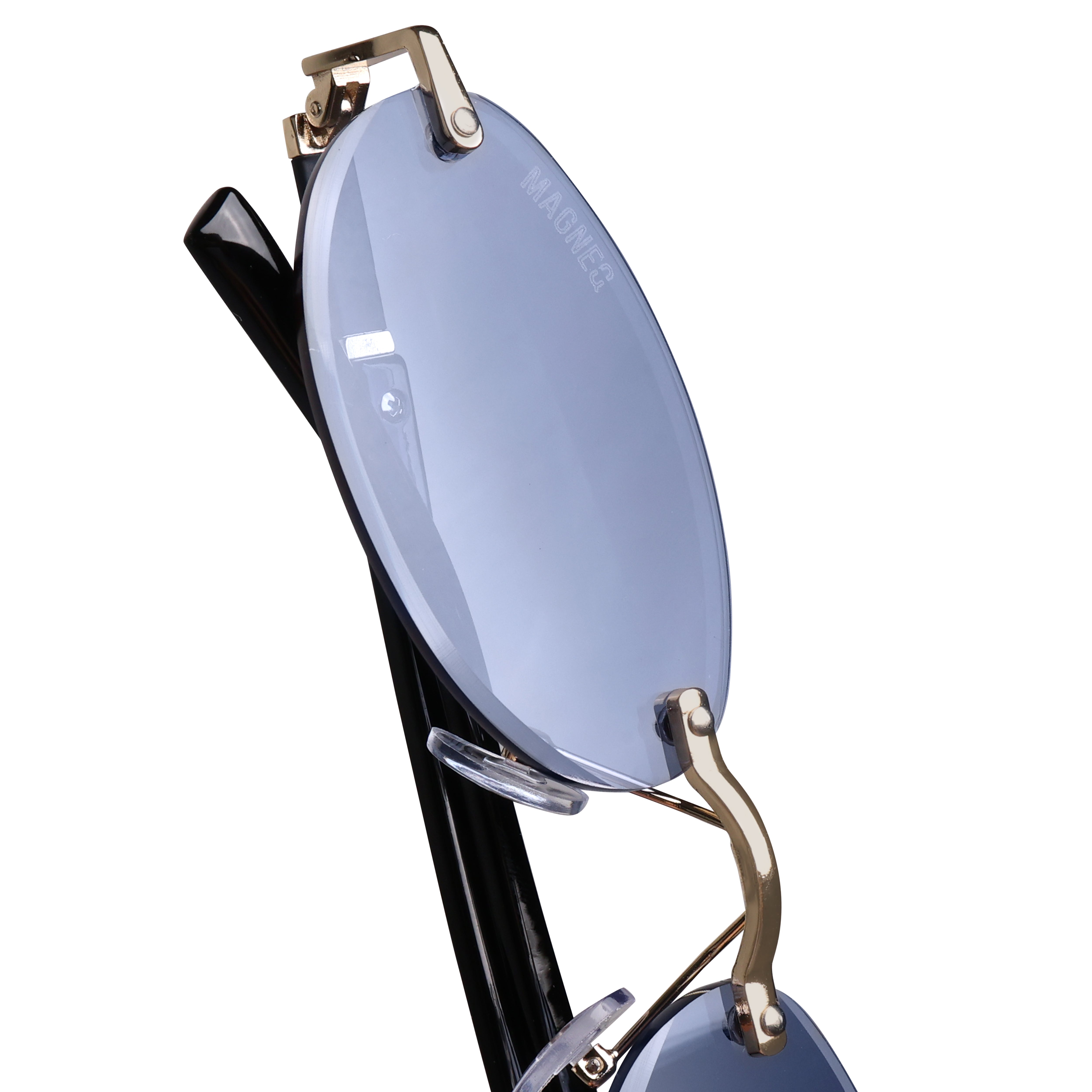 MAGNEQ MG 9184/S Rimless Oval Sunglasses for Men  Women